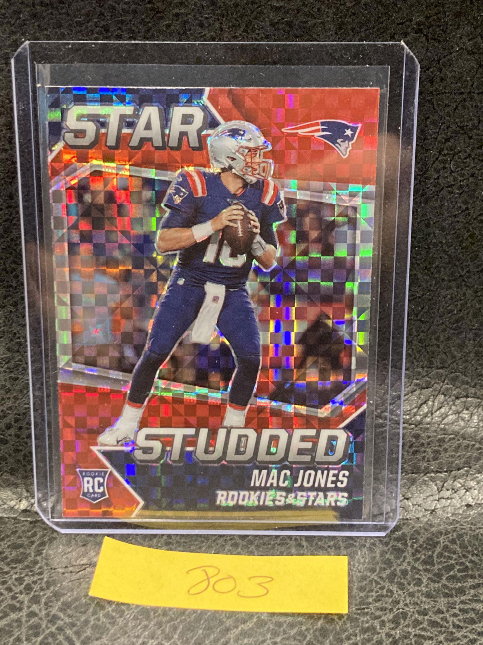 Mac Jones 2021 Panini Rookies And Stars Star Studded Red Plaid Prizm Rc #SS-25 (1 of 2)