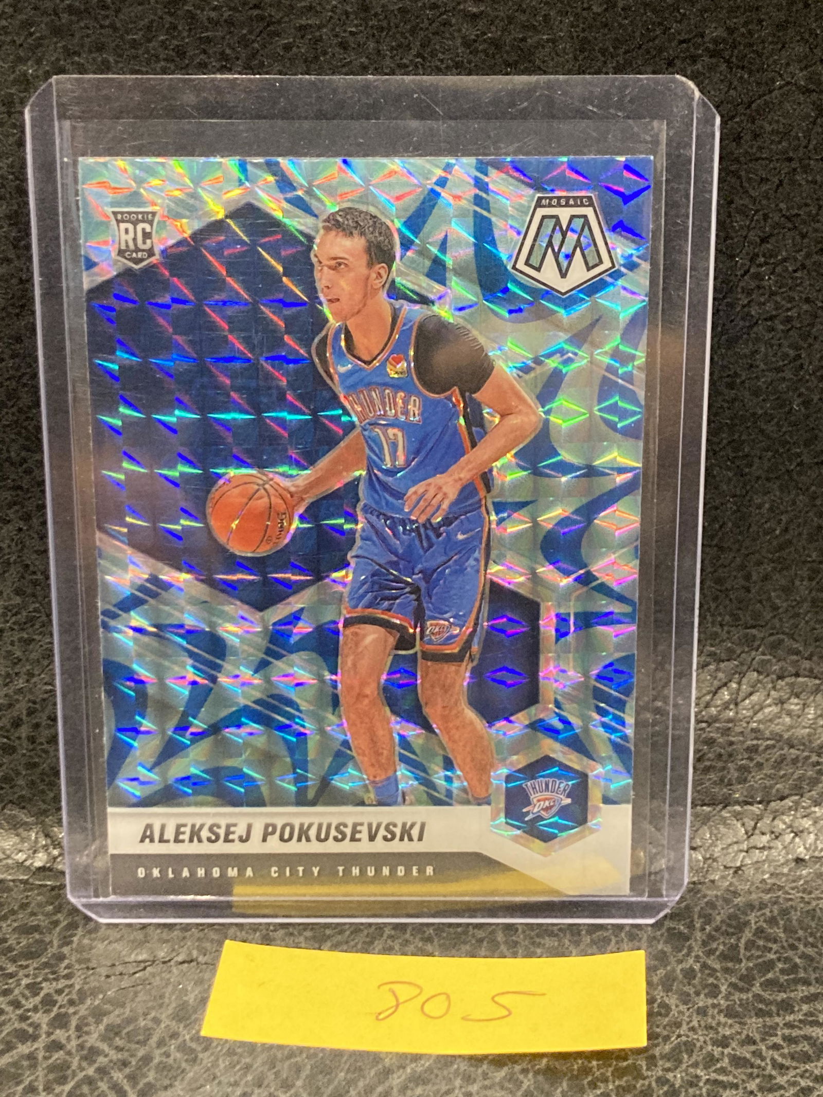 Aleksej Pokusevski 2020-21 Panini Mosaic Blue Reactive Rc #226 Thunder (1 of 2)