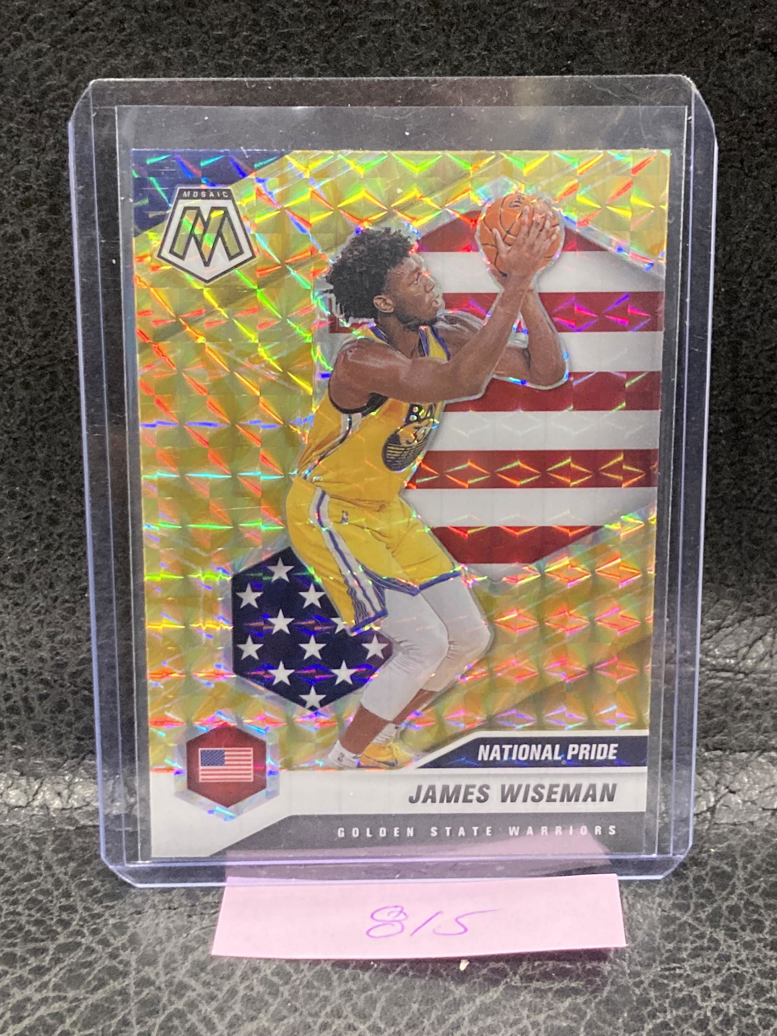 James Wiseman  2020-2021 Panini Mosaic National Pride Yellow Reactive Prizm Sp Rc (1 of 2)