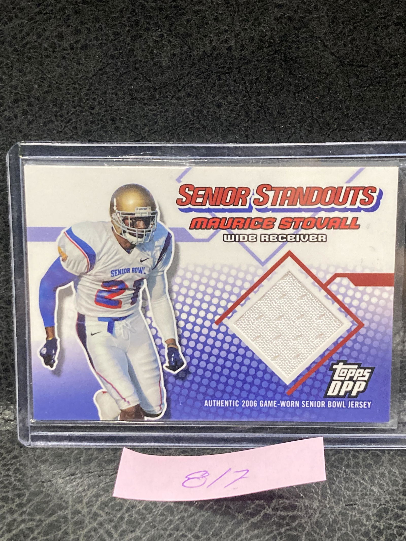 Rice Stovall 2006 Topps Draft Picks Prospects Senior Standout Jersey #SSMS Mau (1 of 2)