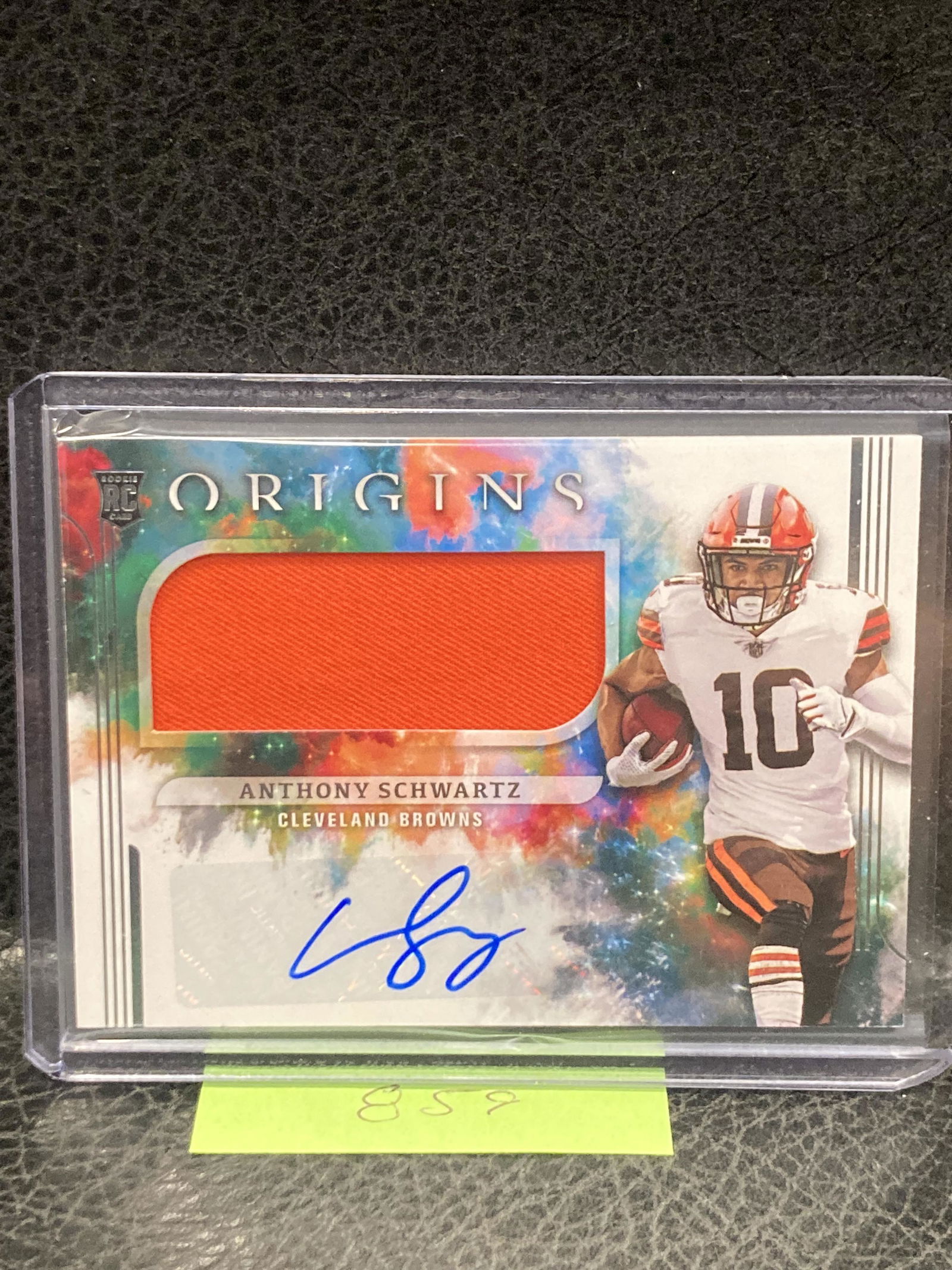 Anthony Schwartz 2021 Panini Origins Jumbo Jersey Patch Auto Rc #181 Browns (1 of 2)