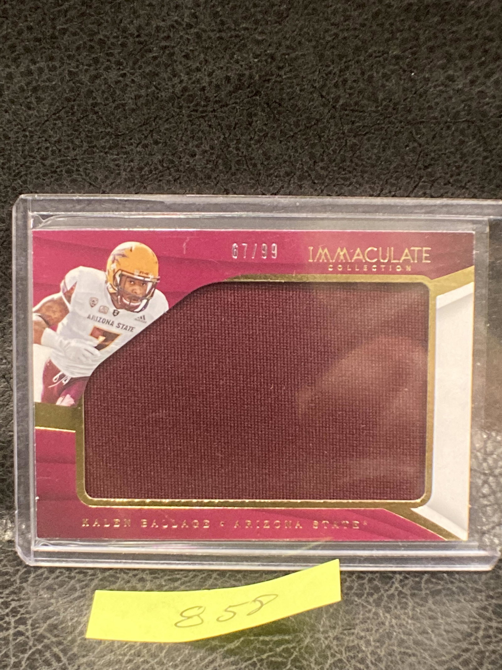 Kalen Ballage /99 2018 Panini Immaculate Collection Collegiate Rookie Patch (1 of 2)