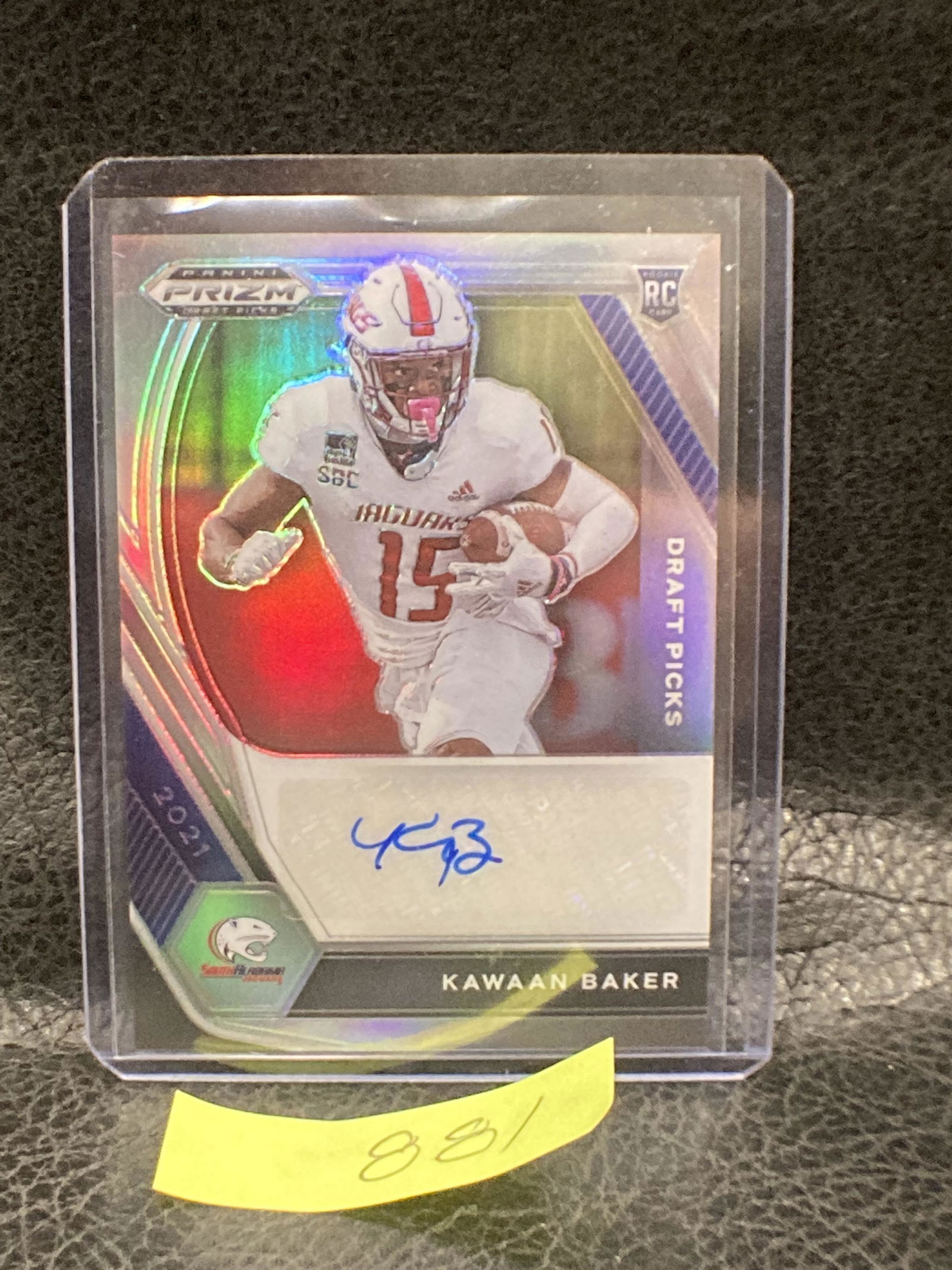 Kawaan Baker 2021 Panini Draft Picks Rookie RC Silver Prizm Auto Saints (1 of 2)