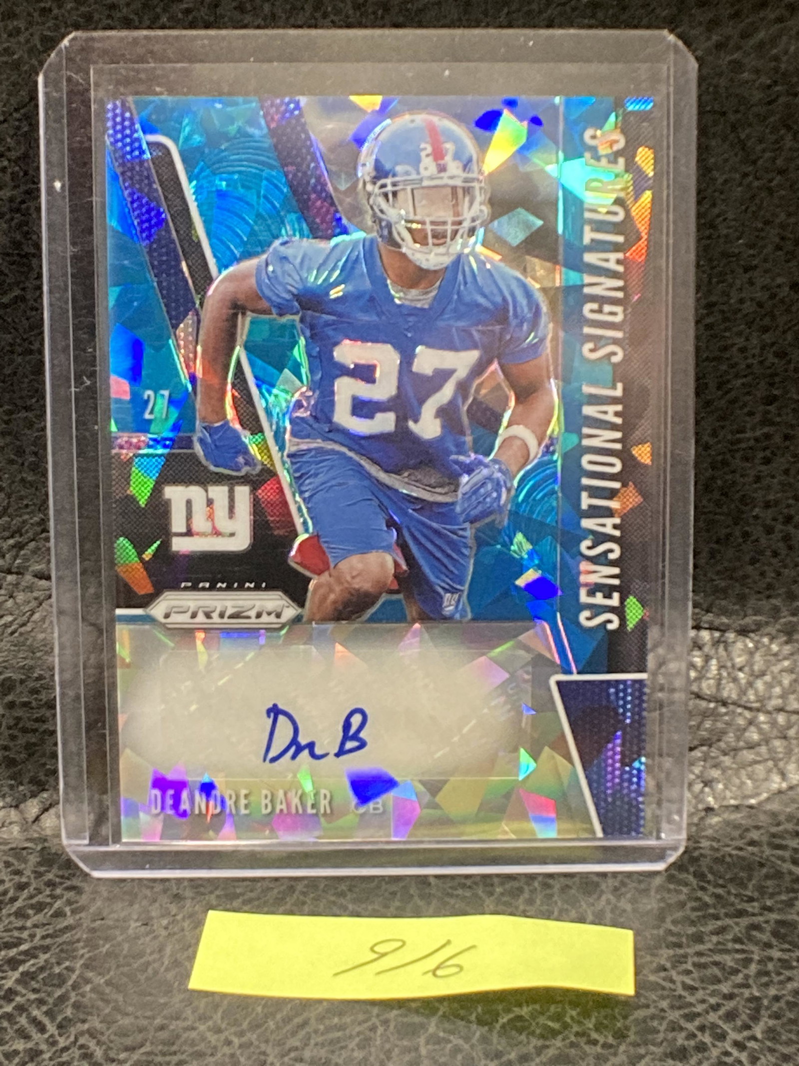 Deandre Baker 2019 Prizm Sensational Signatures Blue Ice /99 Rookie Auto RC (1 of 2)