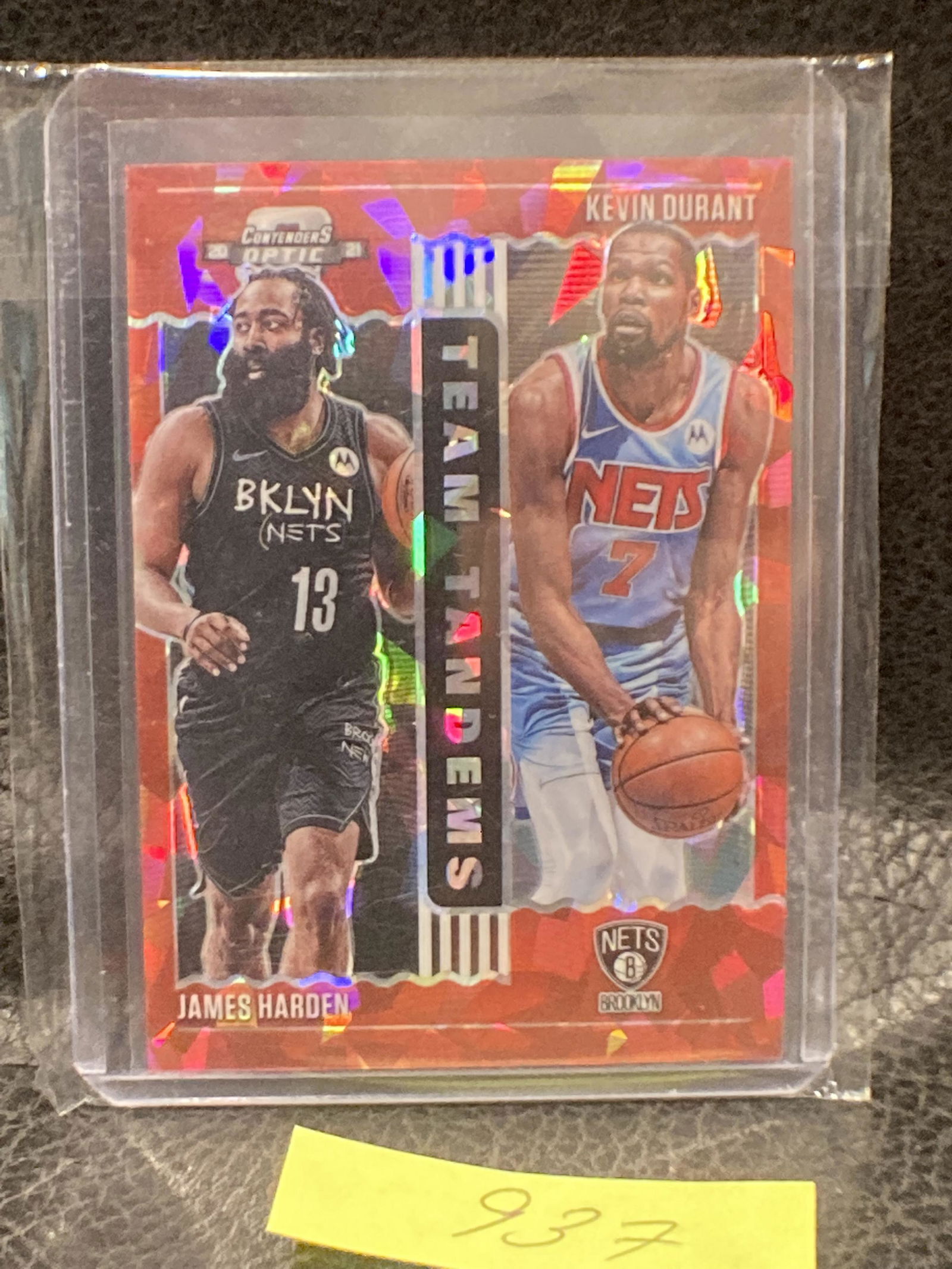 Harden Durant 2020-21 Panini Contenders Optic Team Tandems Red Cracked ice (1 of 2)