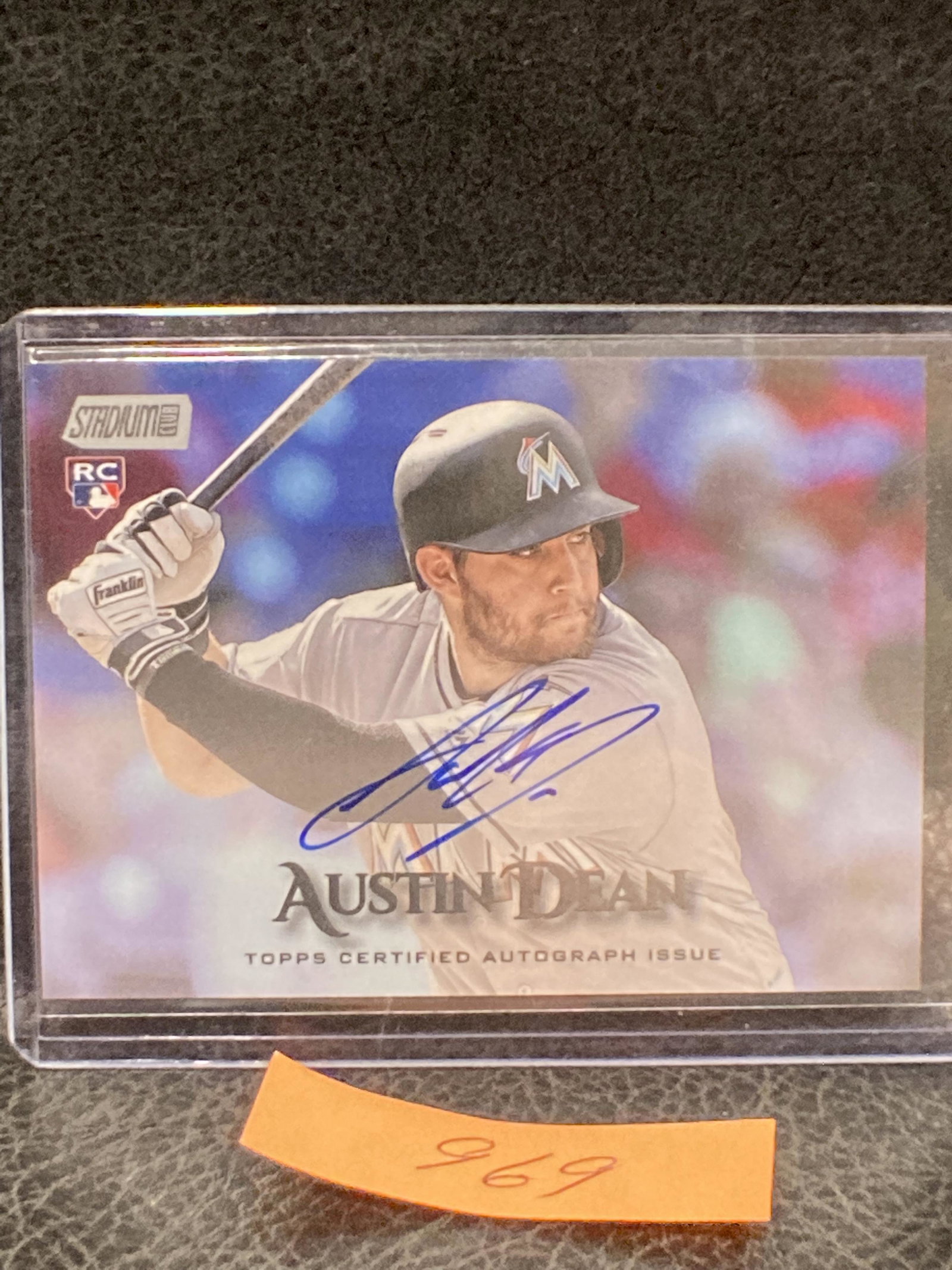 Austin Dean 2019 Topps Stadium Club Rookie Certified Autograph Auto Card (1 of 2)