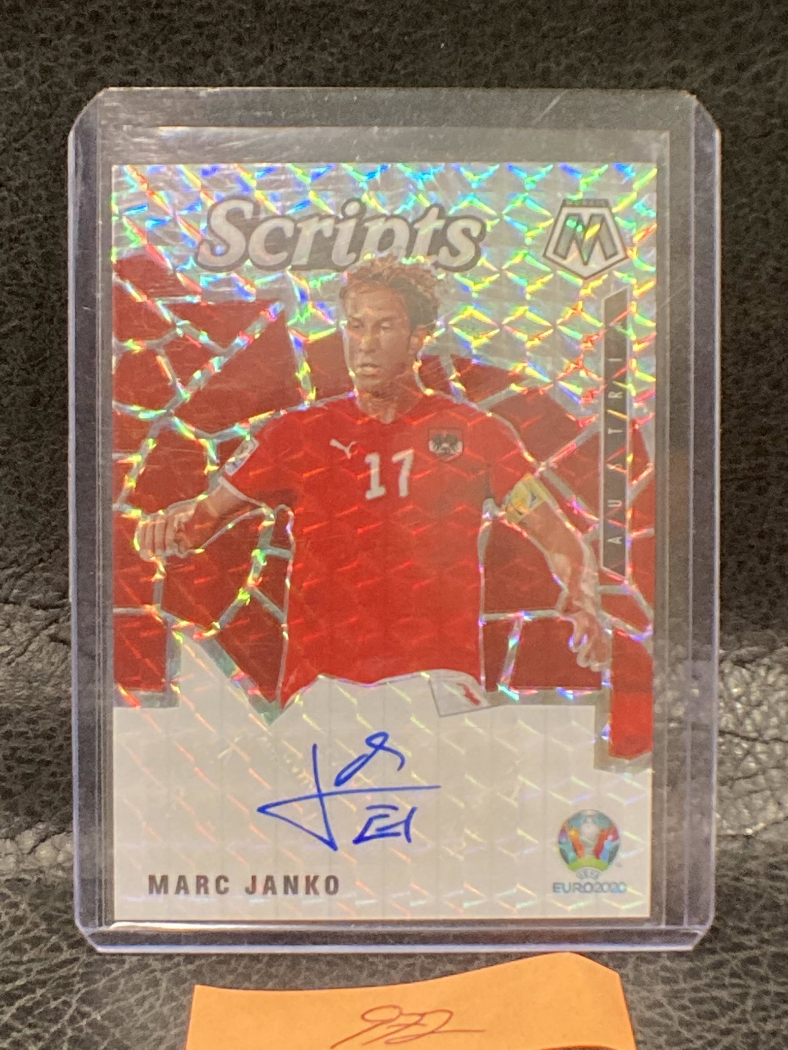 Marc Janko 2021 Panini Mosaic Uefa Euro 2020 Scripts Circles Prizm Auto #SM-MJ (1 of 2)