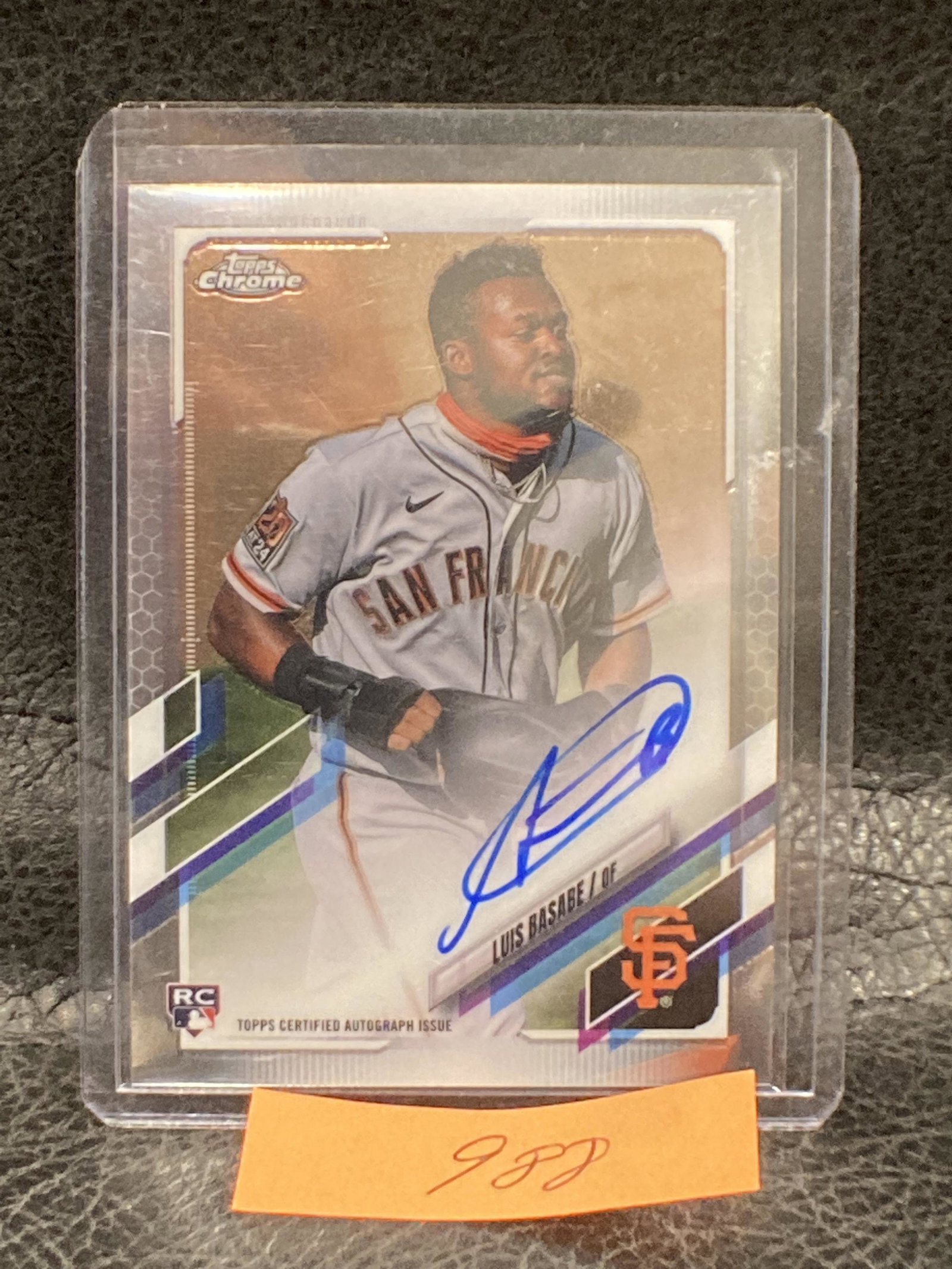 LUIS BASABE 2021 Topps Chrome Rookie Auto #RA-LB RC - San Francisco Giants (1 of 2)