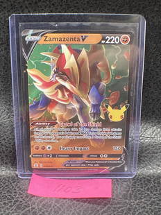 Pokémon Celebrations 018/025 Zamazenta V Holo Rare NM – Cars N Cards