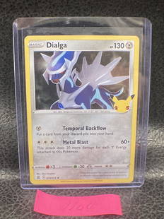 Dialga 020/025 Rare Holo Nm Pack Fresh Celebrations Pokemon Tcg Card: Dialga 020/025 Rare Holo Nm Pack Fresh Celebrations Pokemon Tcg Card