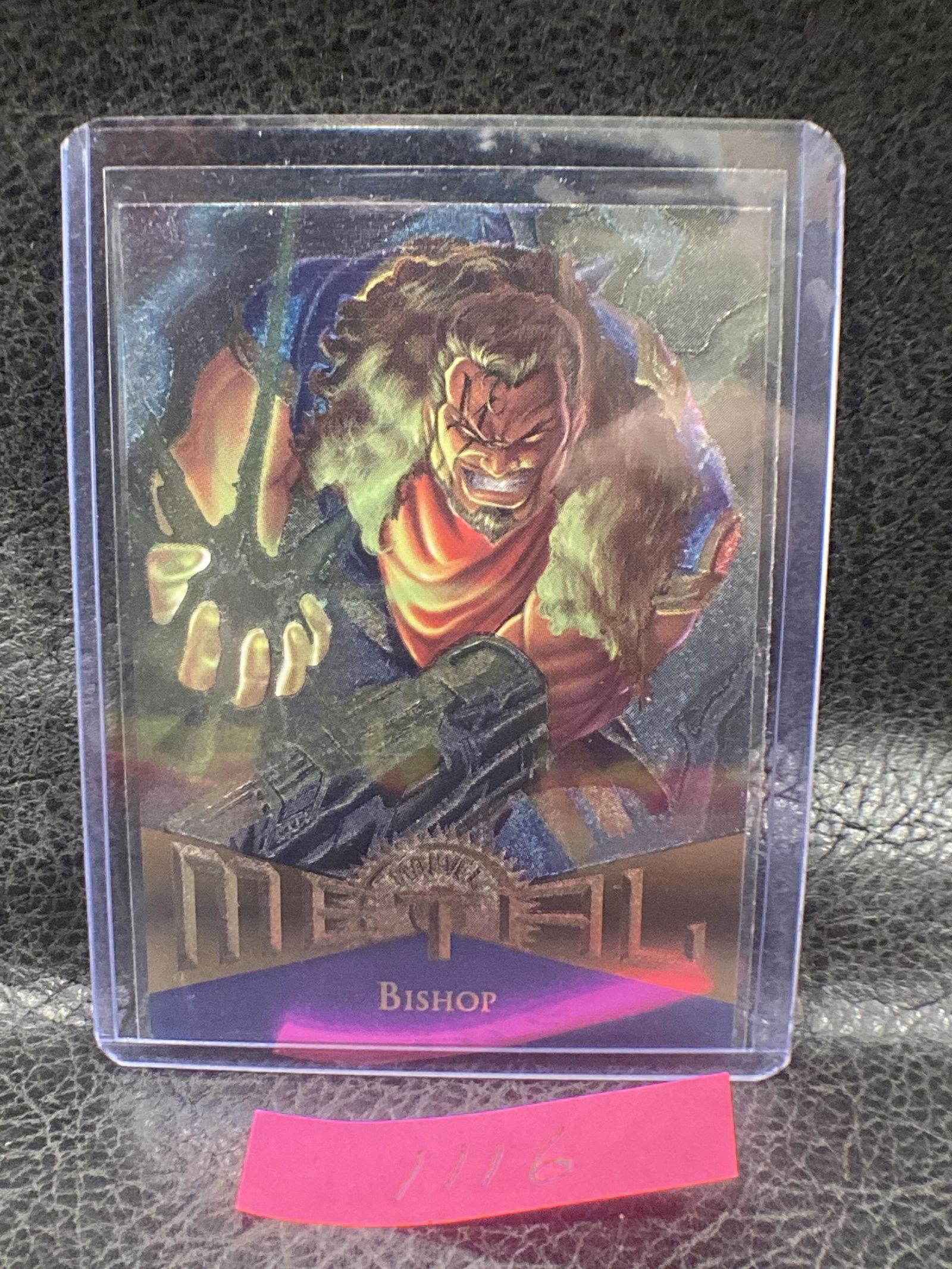 Bishop 1995 Fleer Marvel Metal Trading Card: Bishop 1995 Fleer Marvel Metal Trading Card