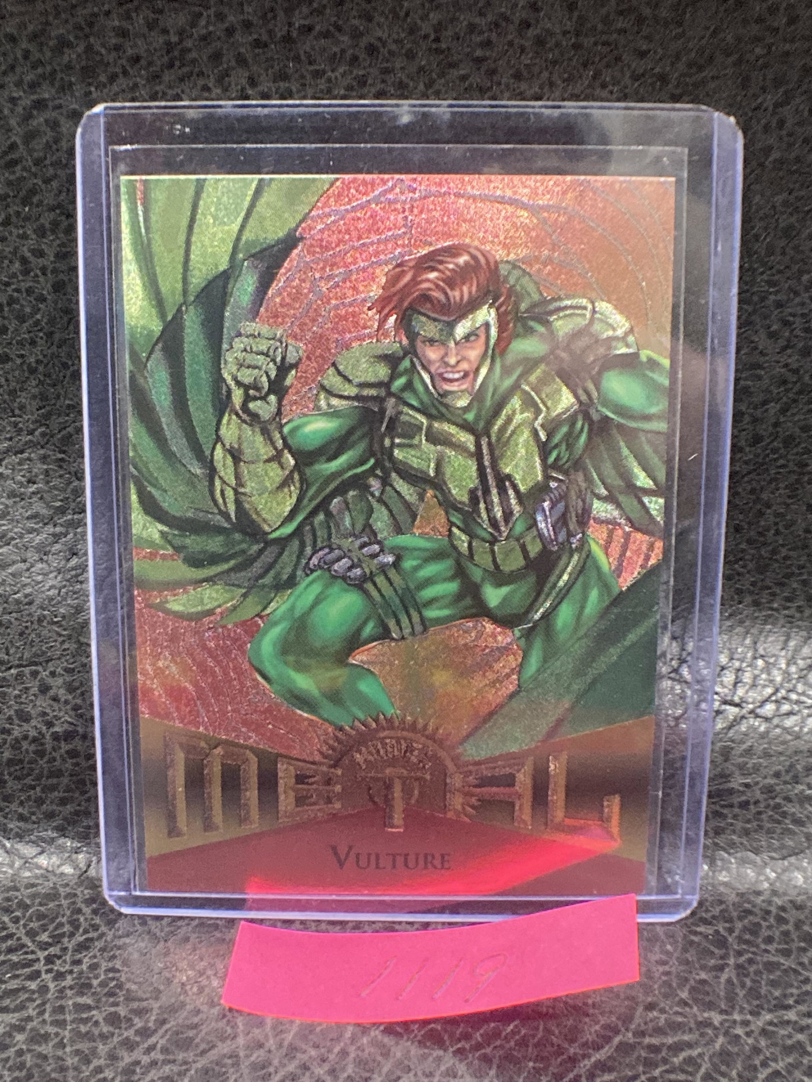 Vulture 1995 Fleer Marvel Metal Trading Card: Vulture 1995 Fleer Marvel Metal Trading Card