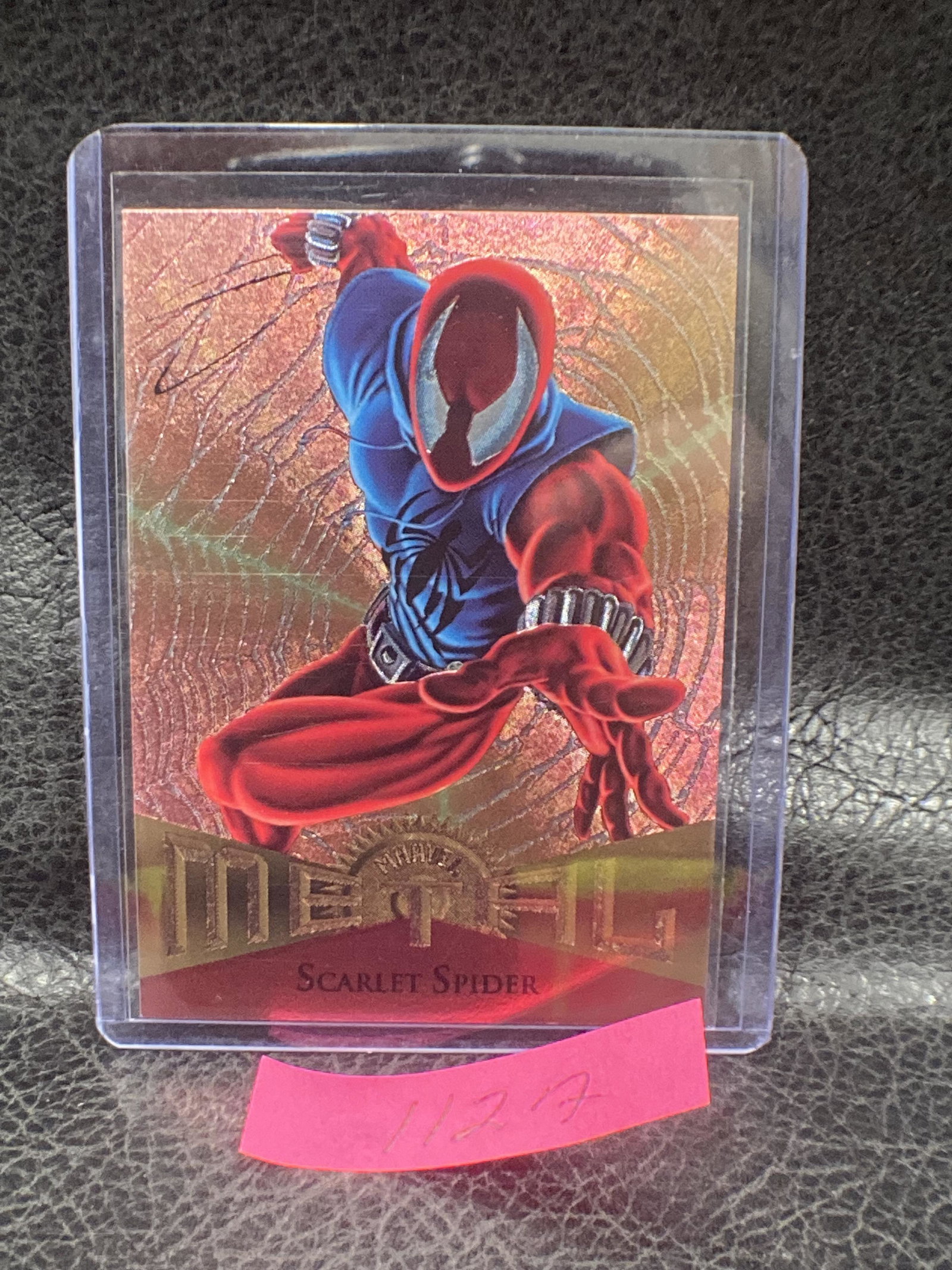 Scarlet Spider 1995 Fleer Marvel Metal Trading Card (1 of 2)