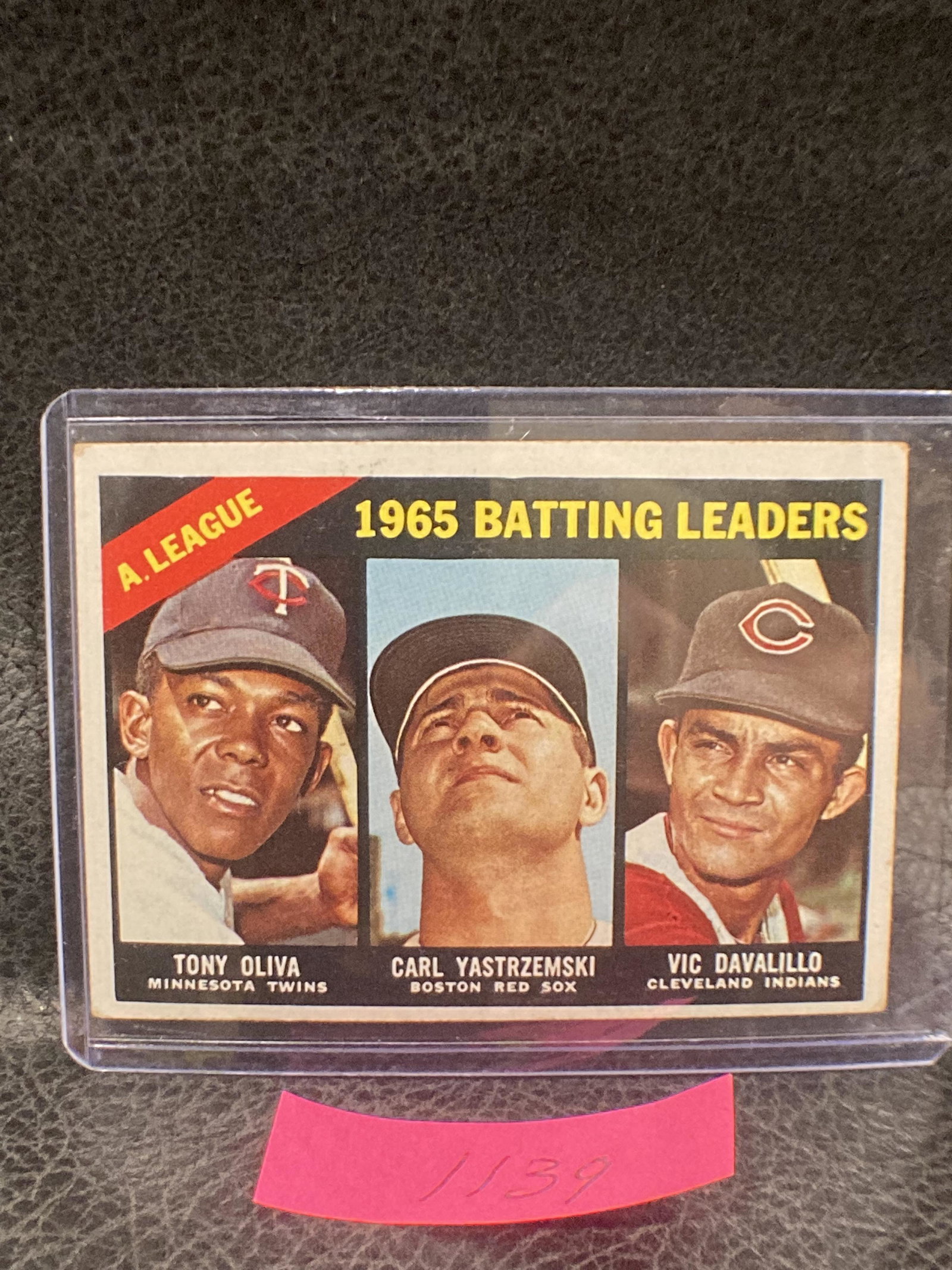 Carl Yastrzemski Tony Oliva 1966 Topps Al Batting Leaders #216 (1 of 2)