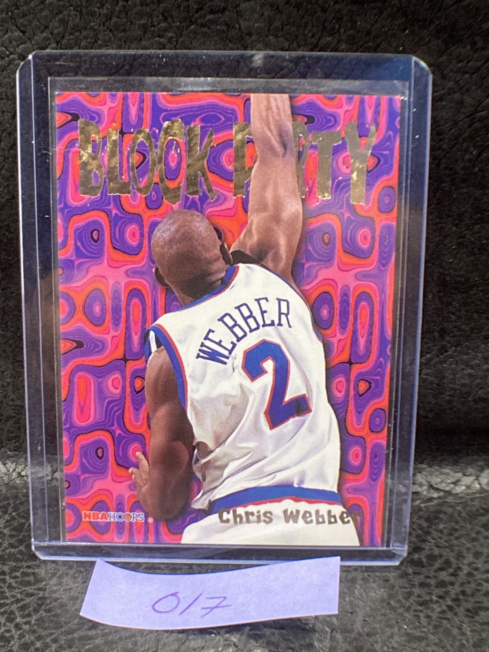 Chris Webber 1995-96 Skybox Nba Hoops Block Party #23 Washington Bullets (1 of 2)