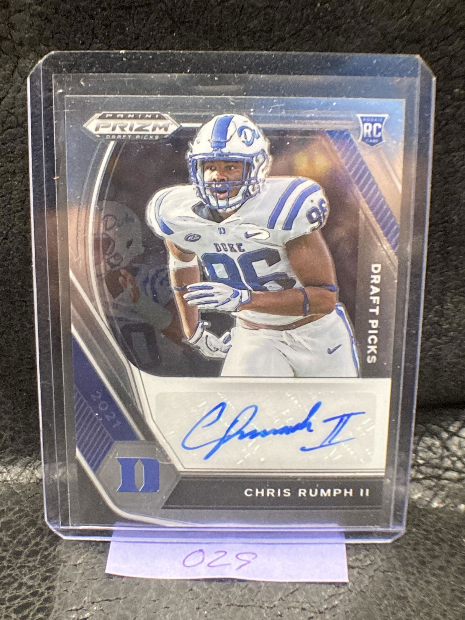 2021 Panini Prizm Draft Picks Silver Chris Rumph Ii #DPA-CRU Rookie Auto Rc (1 of 2)