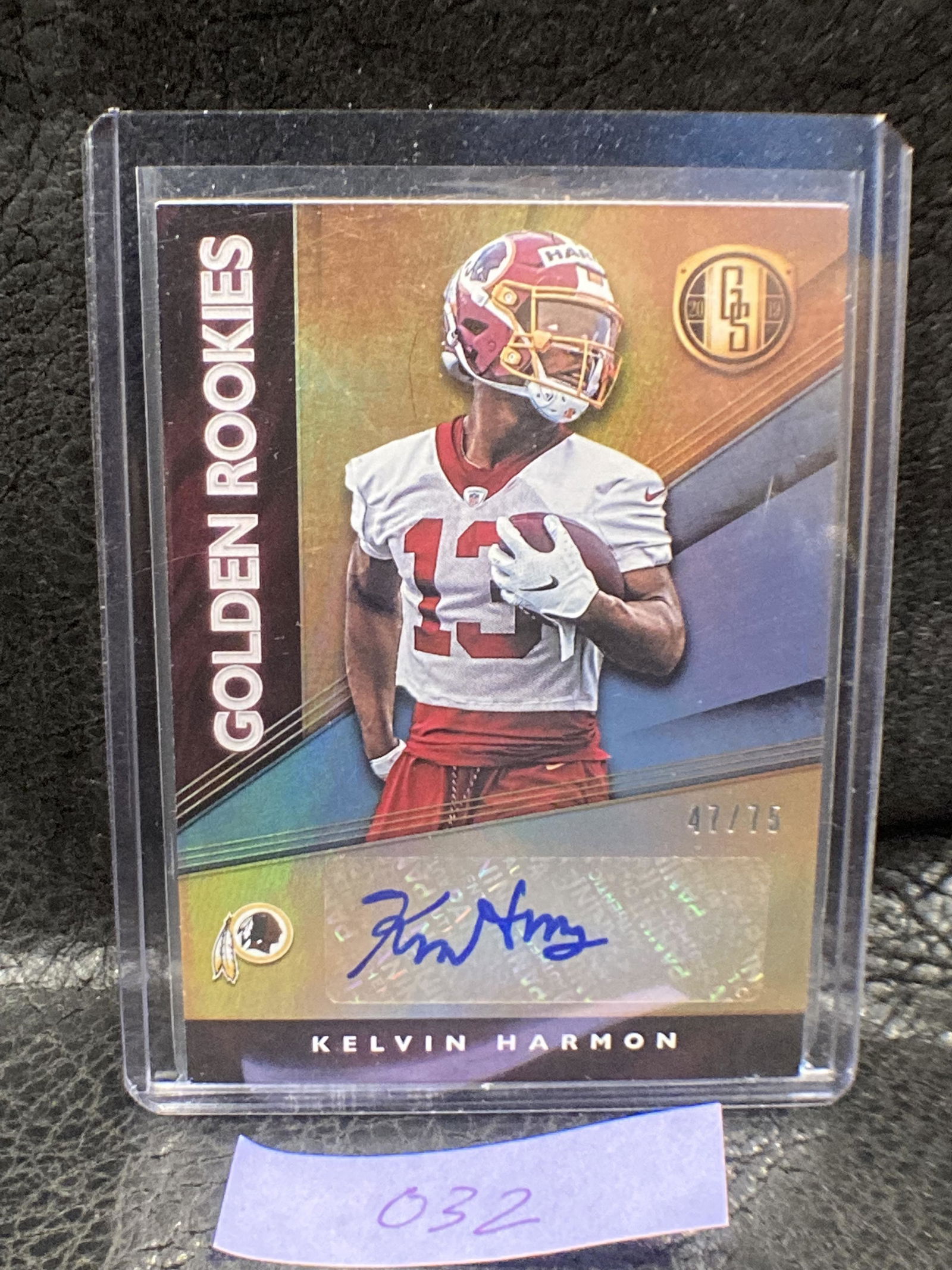 Kelvin Harmon 2019 Panini Gold Standard Golden Rookies Auto Rc /75 Redskins (1 of 2)