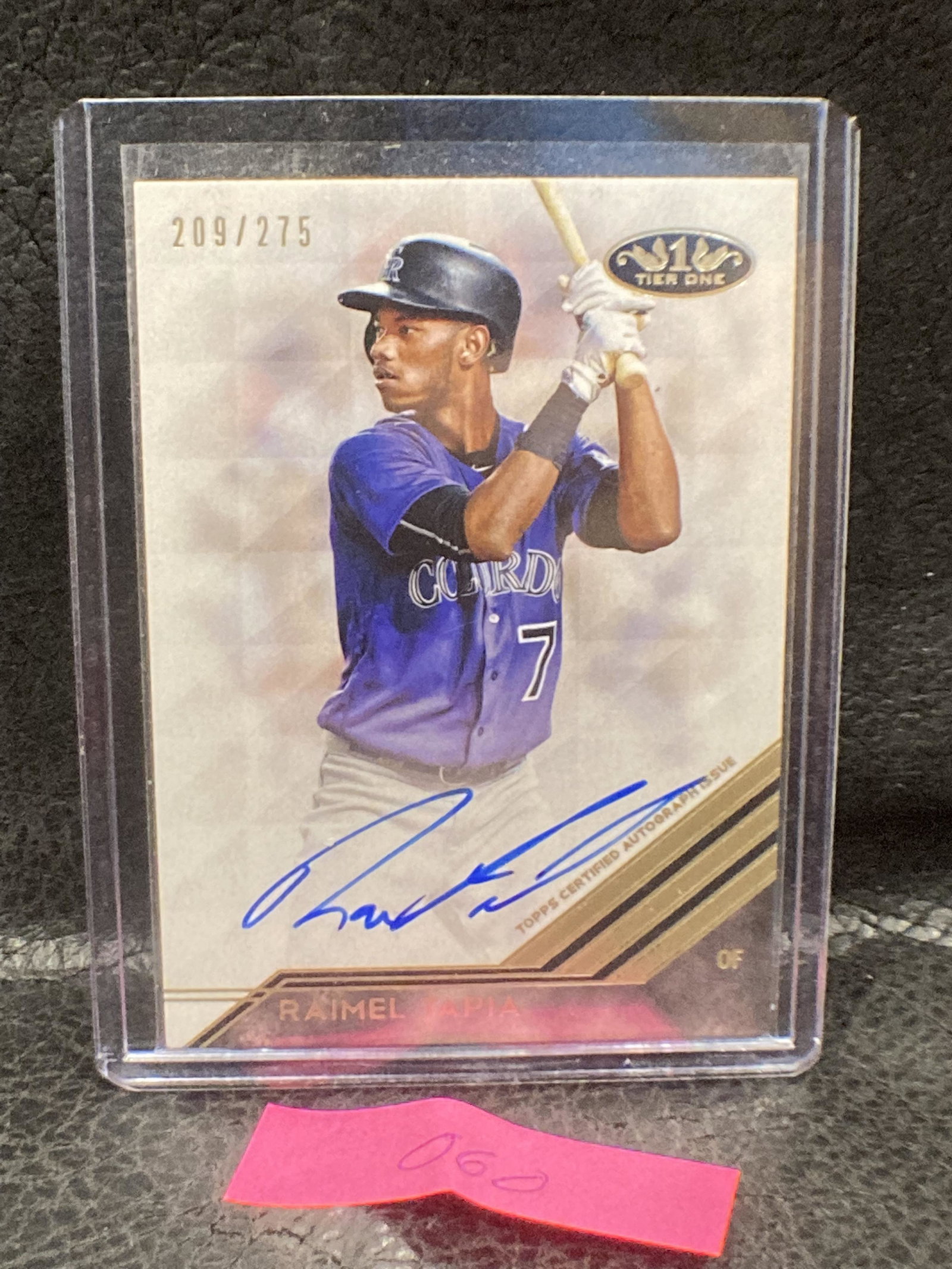 T Raimel Tapia2018 Topps Tier One Break Out Autographs #BAR Auto /275 - Nm-Mt (1 of 2)