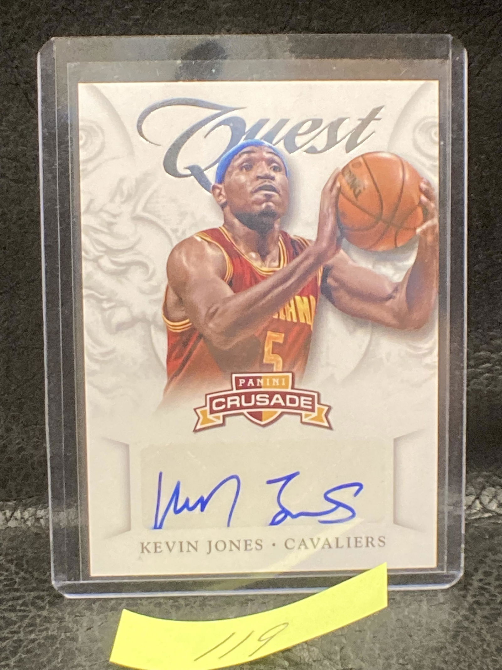 KEVIN JONES 2012-13 Crusade Quest Auto Rookie Card #57 RC SP WEST VIRGINIA (1 of 2)