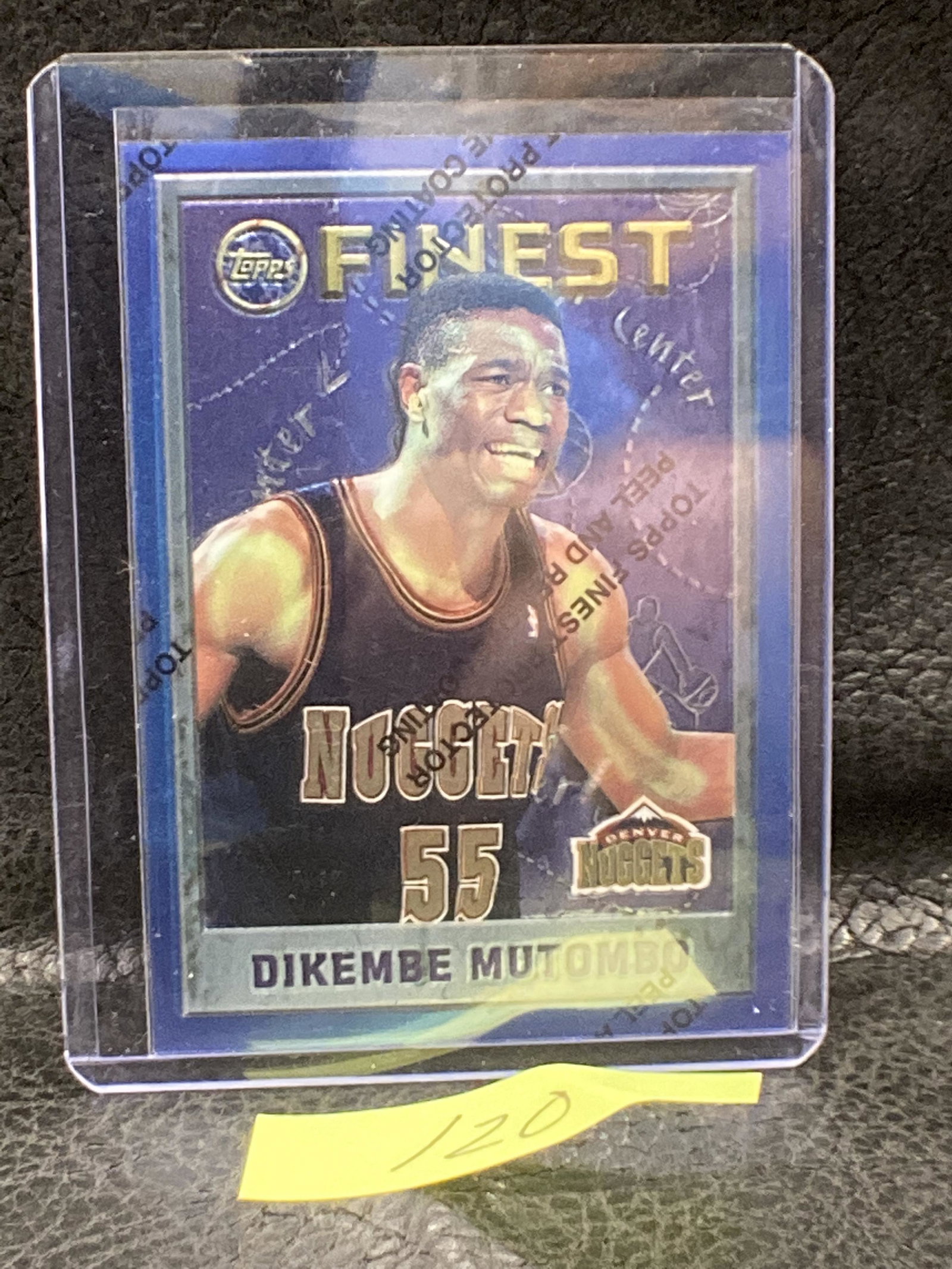 Dikembe Mutombo 1995-96 Finest #55 Denver Nuggets Basketball Card (1 of 2)