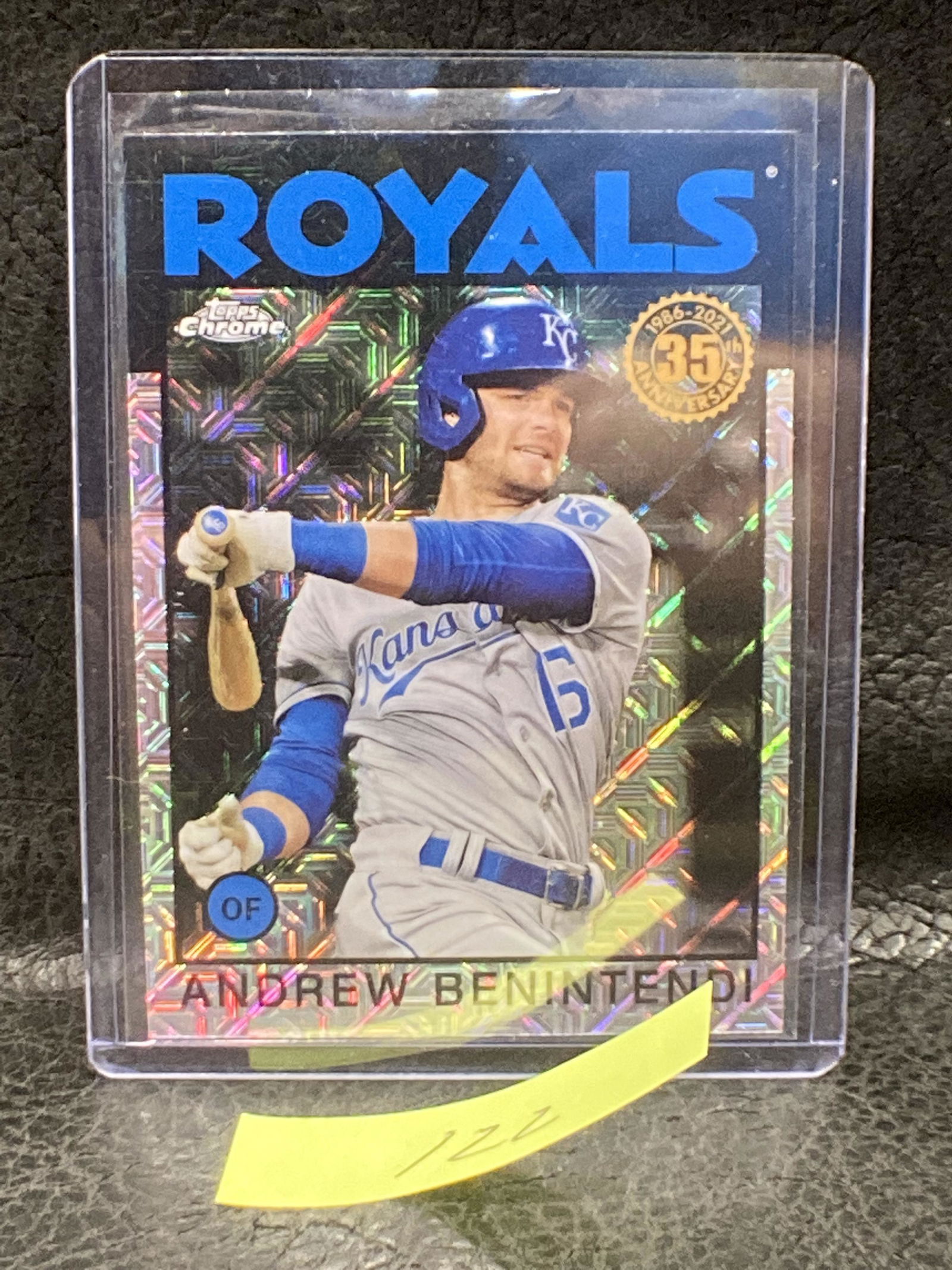 Andrew Benintendi 2021 Topps Chrome 35th Anniversary Silver Mojo Refractor (1 of 2)