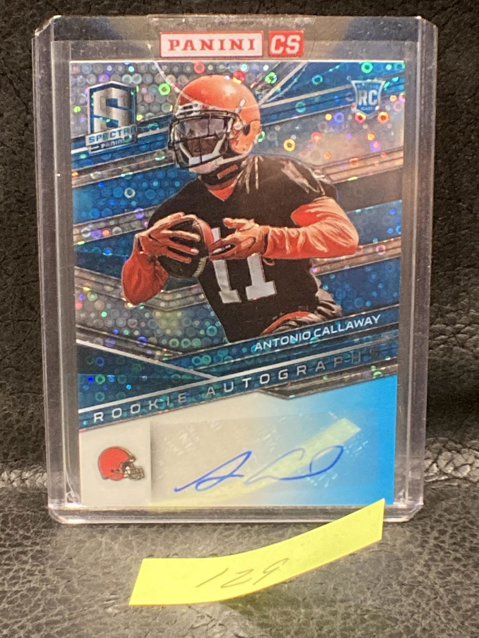 Antonio Callaway 2018 Panini Spectra Neon Blue /149 #195 Rookie Auto RC (1 of 2)