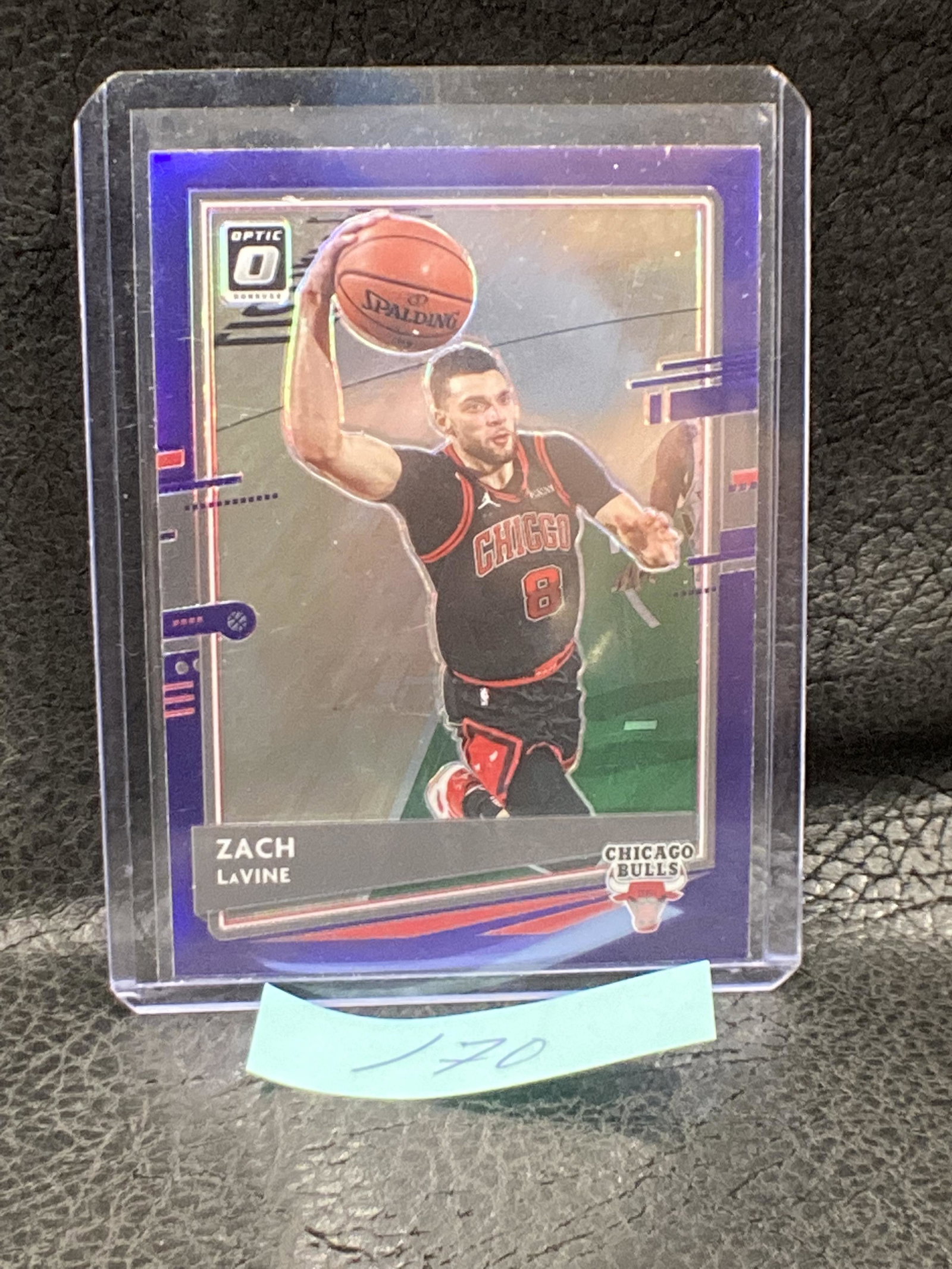 Zach Lavine 2020-21 Panini Optic Purple Parallel Chicago Bulls #116 (1 of 2)