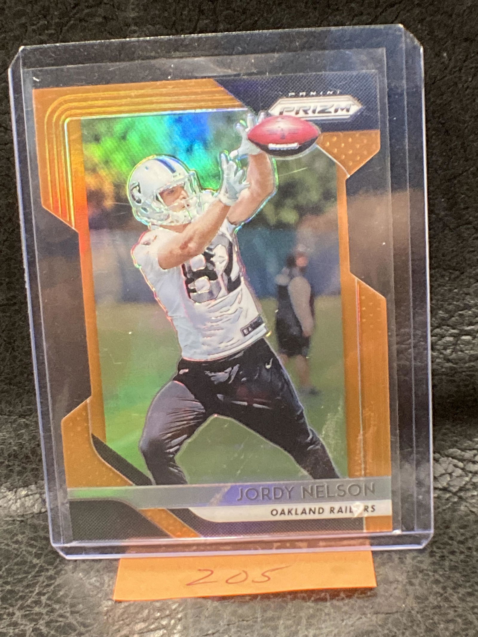 Jordy Nelson 2018 Prizm Football Die Cut #/249 Orange Prizm Holo (1 of 2)