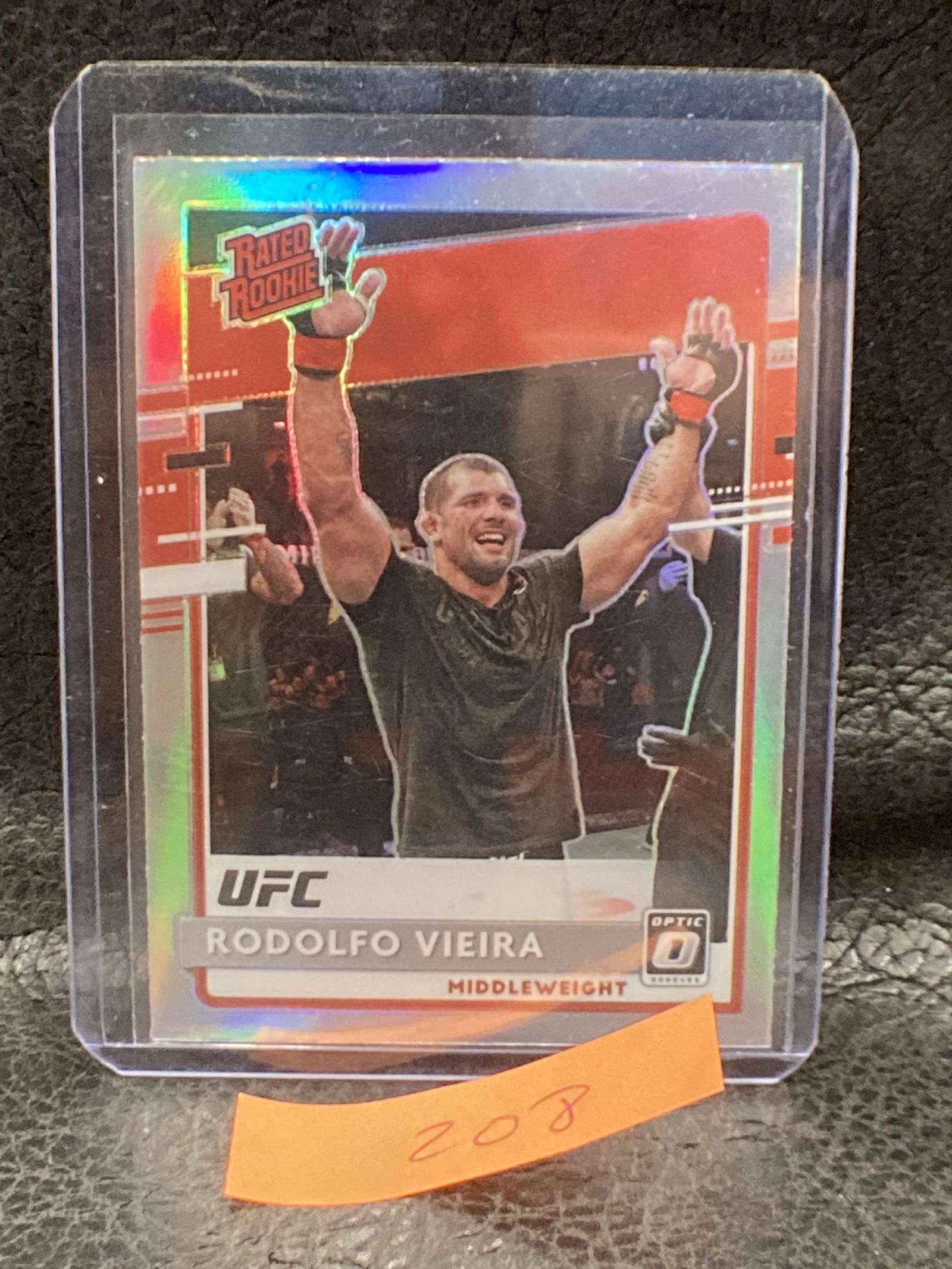 Rodolfo Vieira 2021 Panini Chronicles Ufc Rated Rookie Optic Silver Holo #219 (1 of 2)