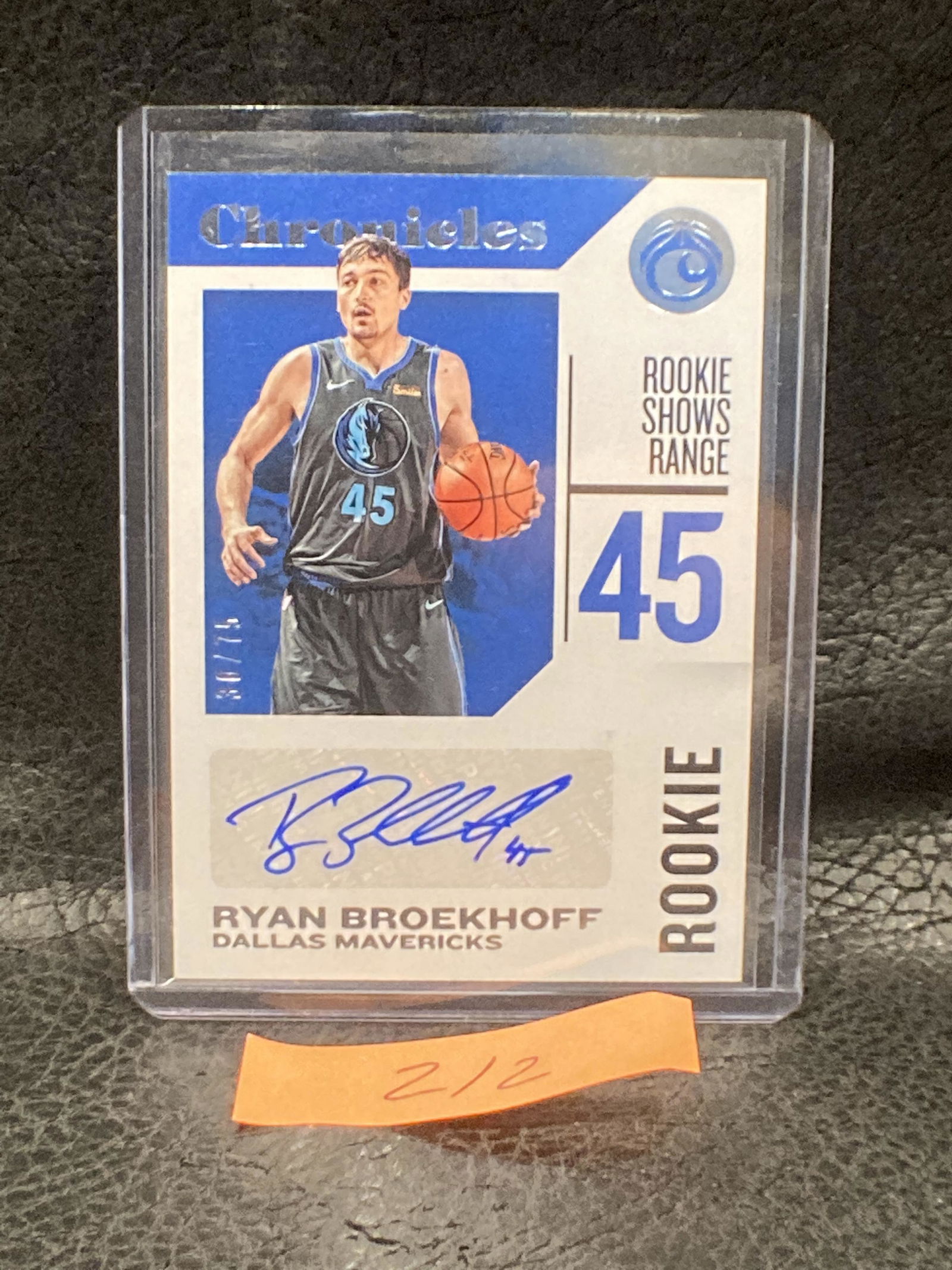 Ryan Broekhoff 2018-19 Panini Chronicles Rookie Rc Auto /75 Mavericks (1 of 2)