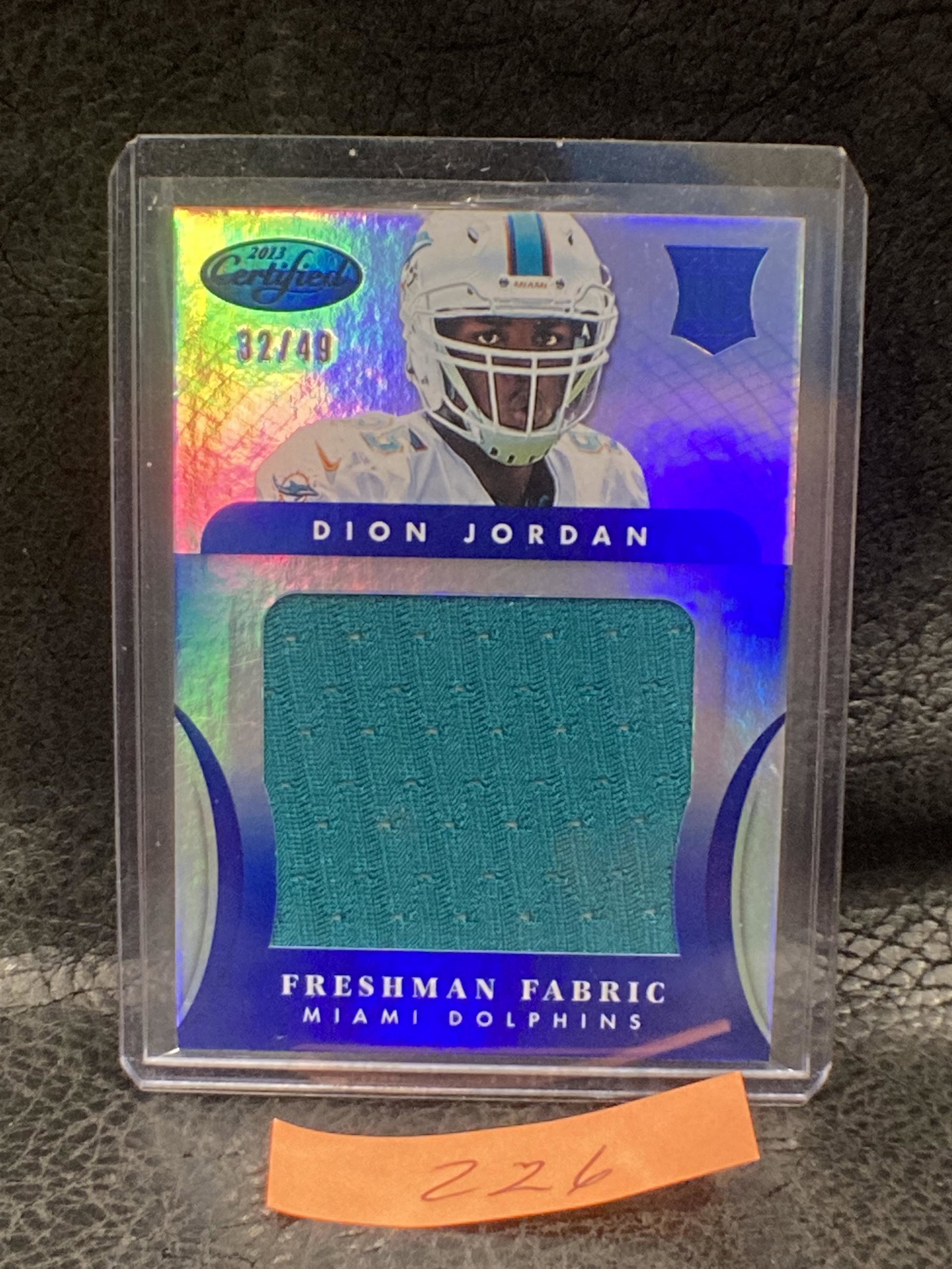 Dion Jordan 2013 Certified Mirror Blue Materials /49 #307 Rookie Rc (1 of 2)