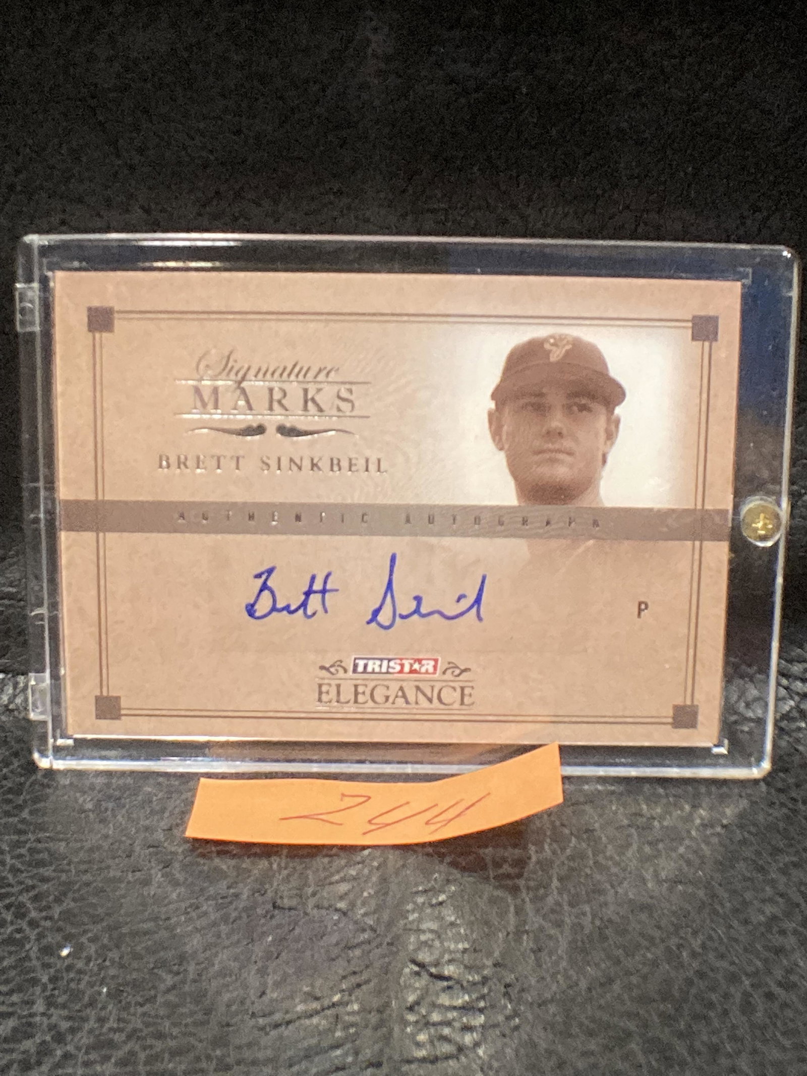Brett Sinkbeil 2007 Tristar Elegance Certified Auto Autograph Card #SM-BS: Brett Sinkbeil 2007 Tristar Elegance Certified Auto Autograph Card #SM-BS