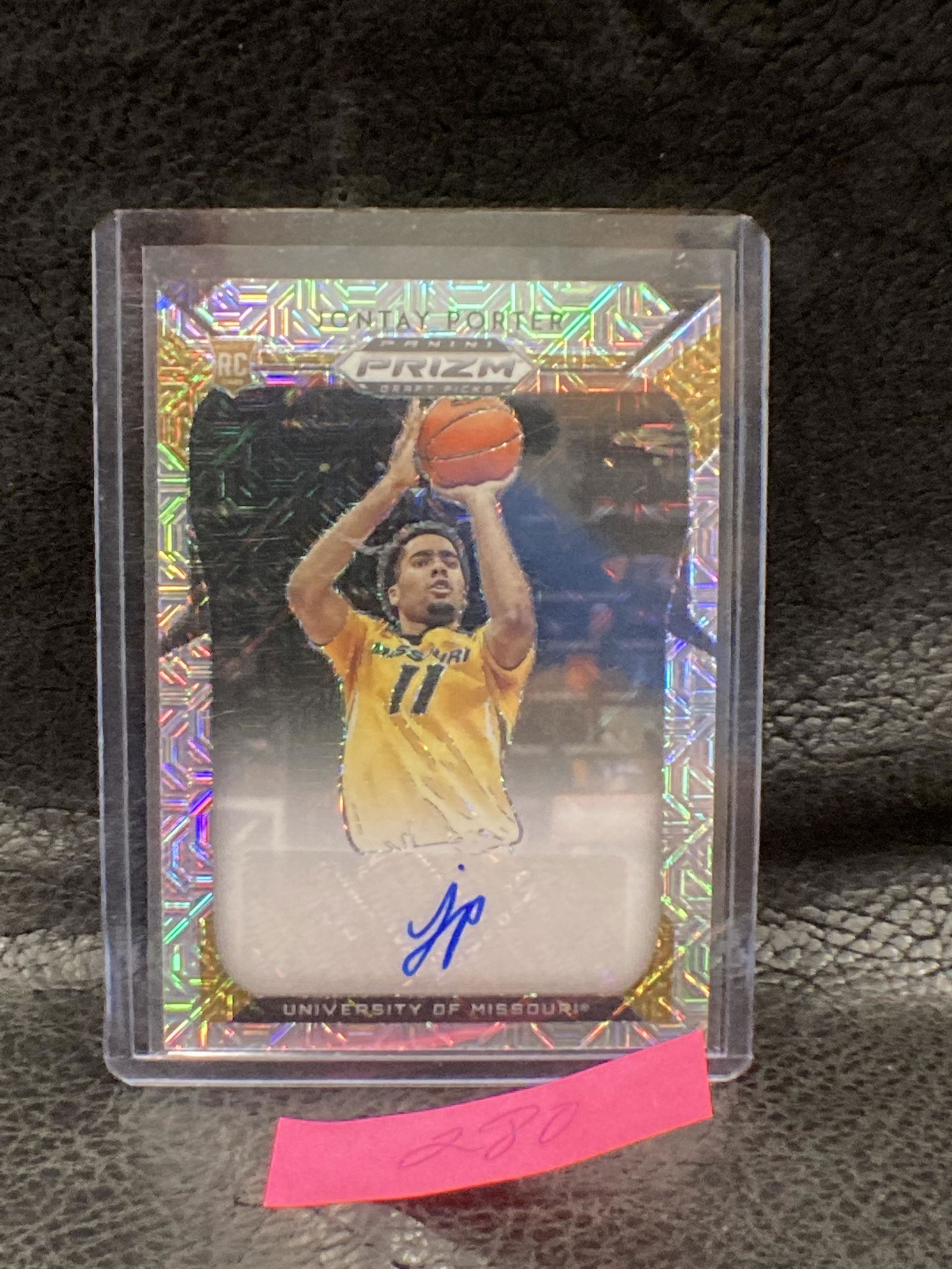 Jontay Porter 2019-20 Panini Prizm Draft Picks Auto Mojo #74 Auto /49 (1 of 2)