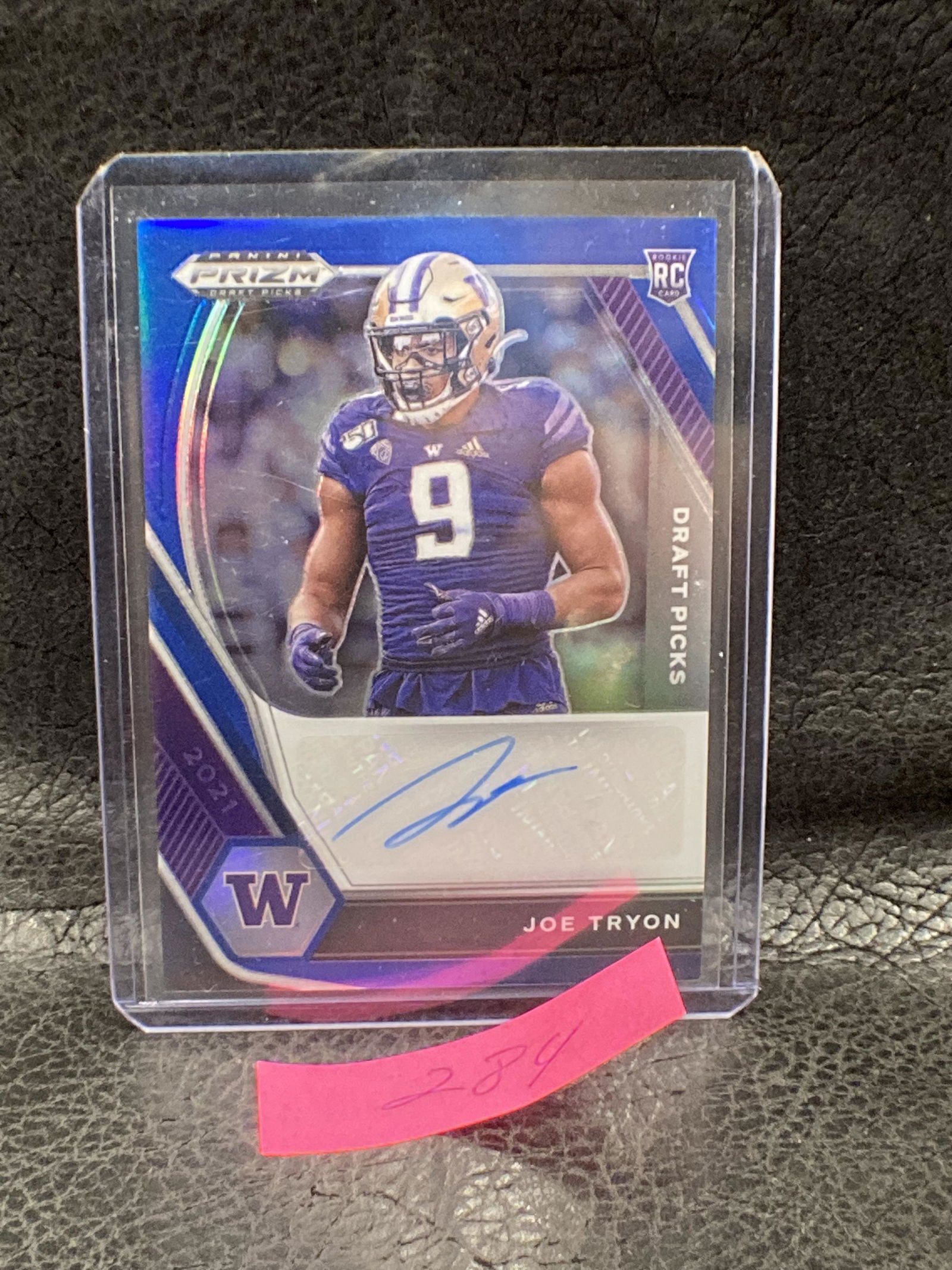 Joe Tryon 2021 Panini Prizm Draft Picks Blue Prizm Auto Rc #/149 (1 of 2)