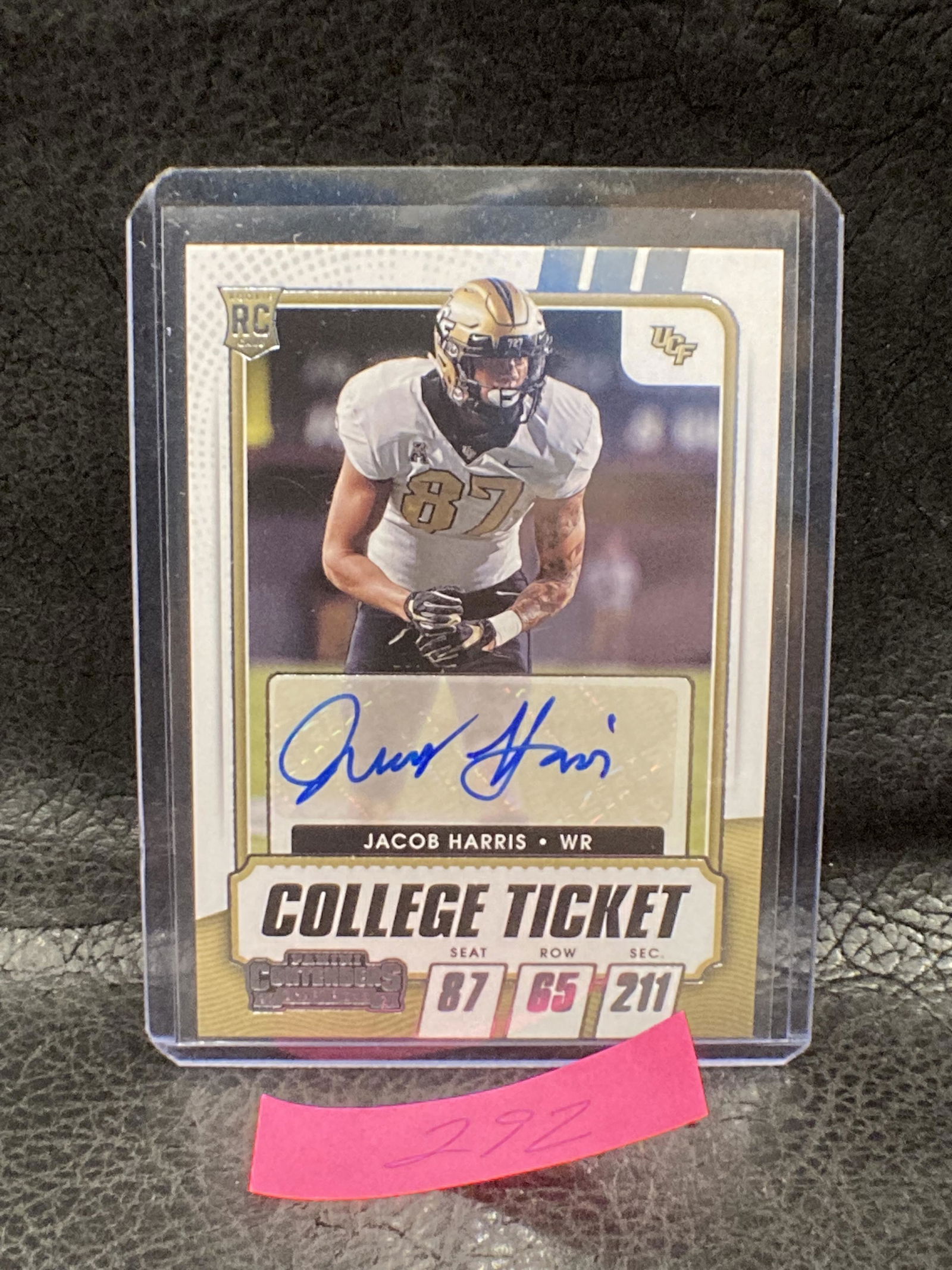 Jacob Harris 2021 Panini Contenders Draft Picks Rookie Auto RC College Ticket (1 of 2)
