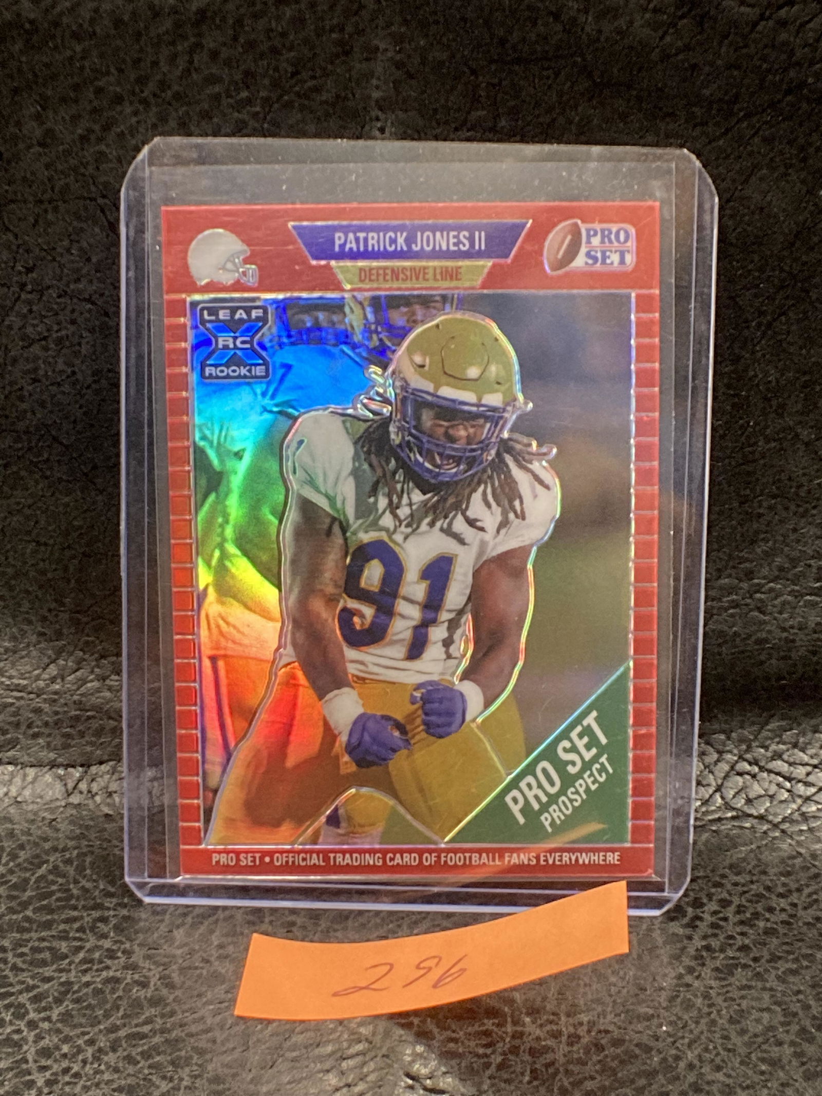 Patrick Jones II 2021 Leaf Pro Set Metal Base 1989 XRC Red Rainbow Rookie RC (1 of 2)