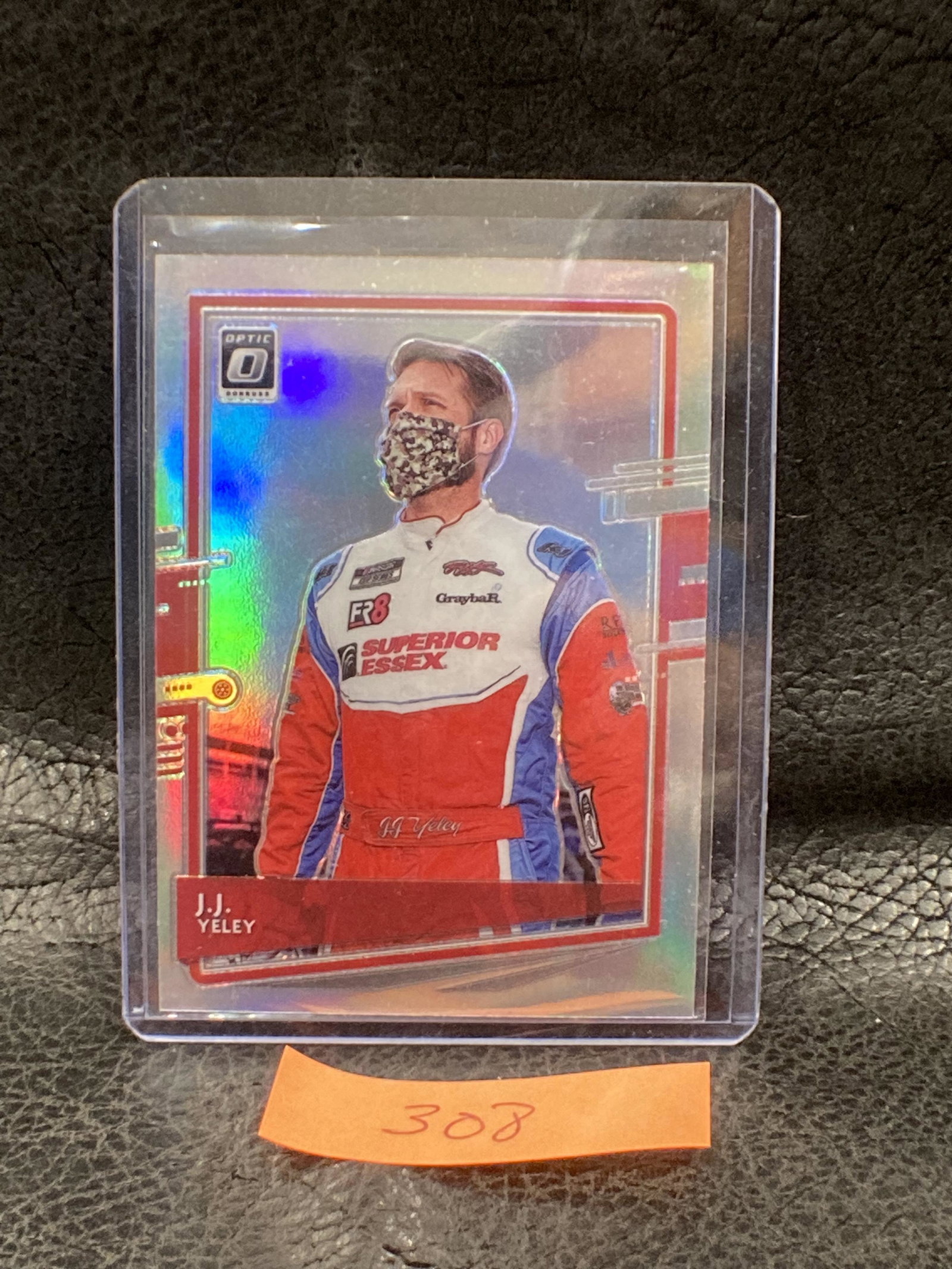 J.J. Yeley 2021 Donruss Racing #52 Optic Holo: J.J. Yeley 2021 Donruss Racing #52 Optic Holo