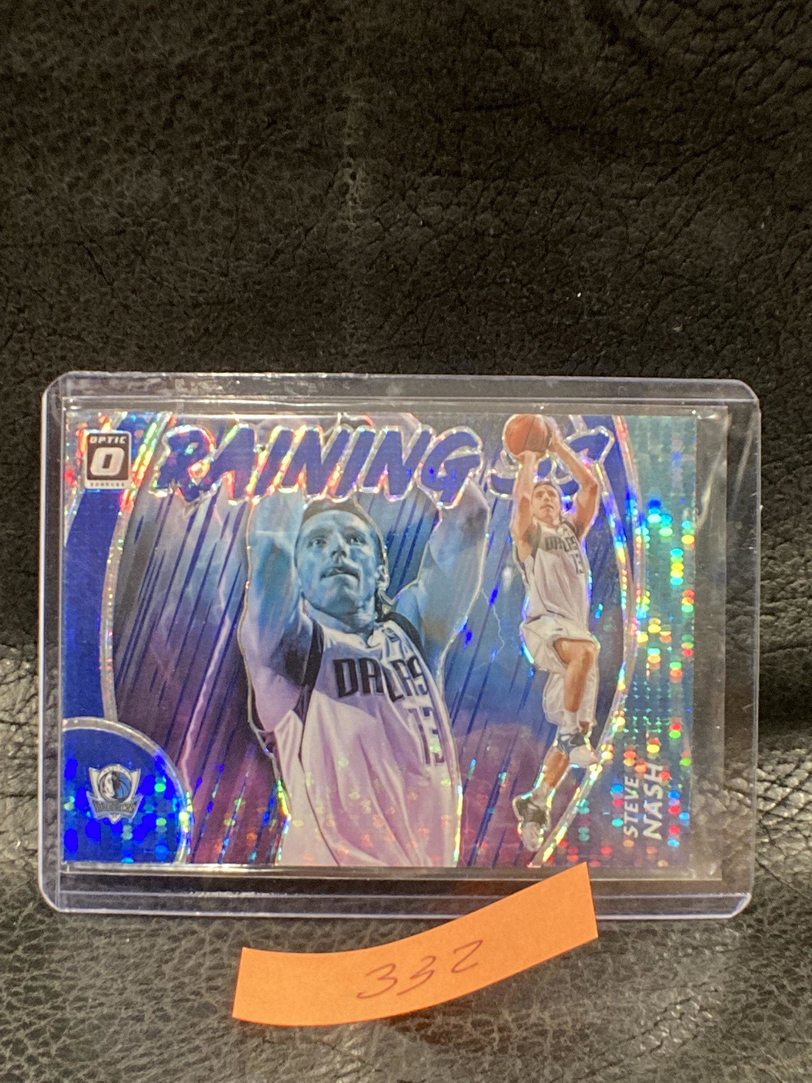 Steve Nash 2020-21 Donruss Optic Raining 3s Blue Pulsar #20 SSP Dallas Mavericks (1 of 2)