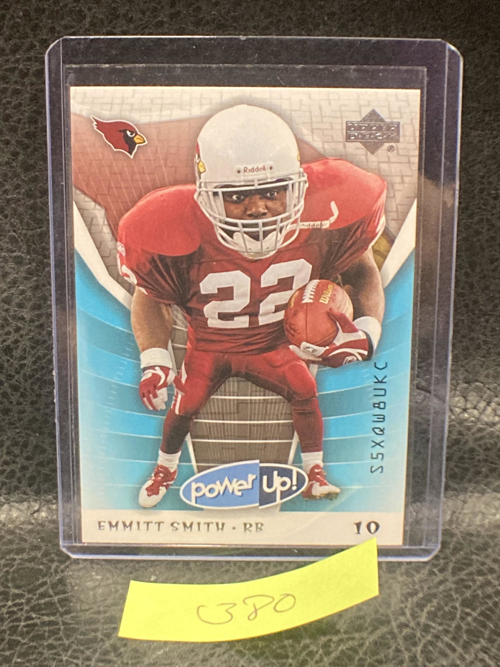 Emmitt Smith 2004 Upper Deck Power Up Football Green #1 Cardinal (1 of 2)