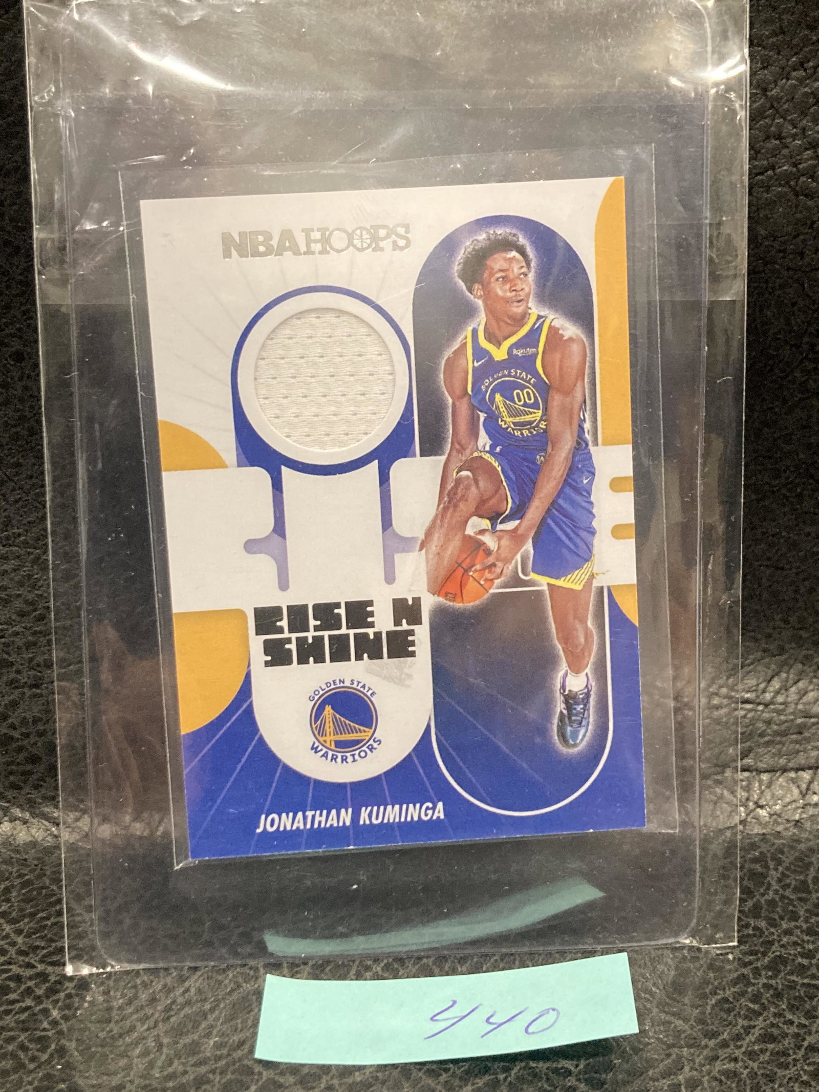 Jonathan Kuminga 2021-22 Nba Hoops Rise N Shine Jersey Relic Patch Card #RS-JK (1 of 2)