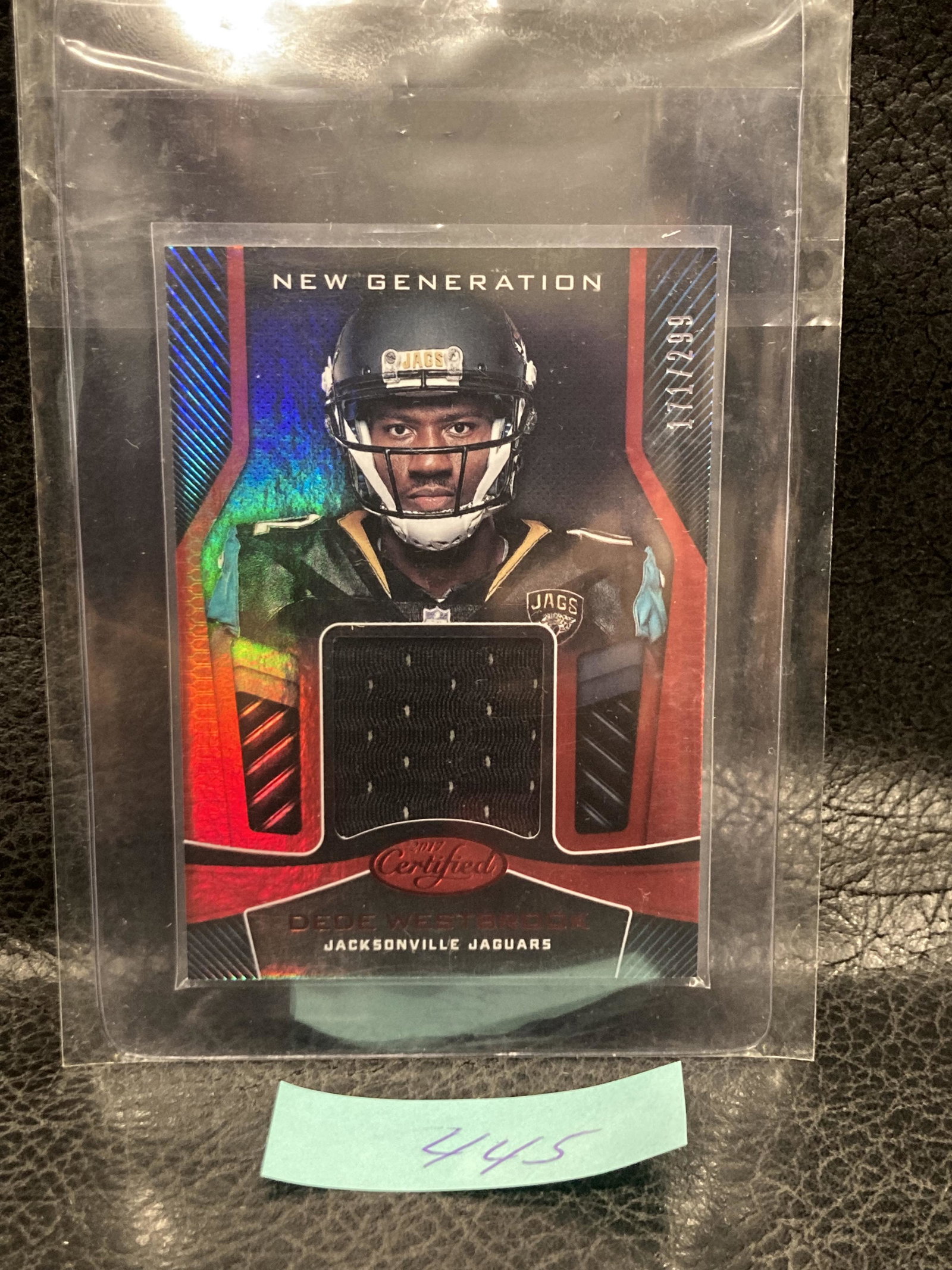 Dede Westbrook 2017 Certified New Generation Jerseys Mirror Red /299 Rookie Rc (1 of 2)