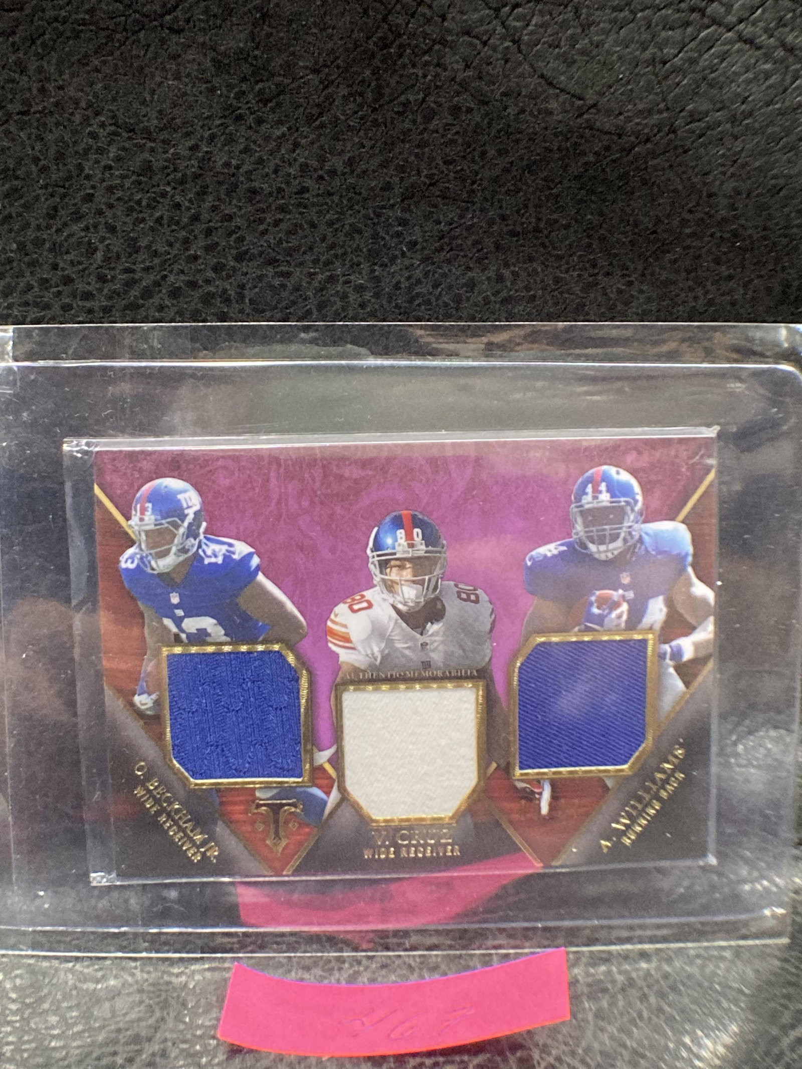 ODell Beckham Jr 2014 Topps Triple Threads Trio's Jersey Rookie Receivers (1 of 2)