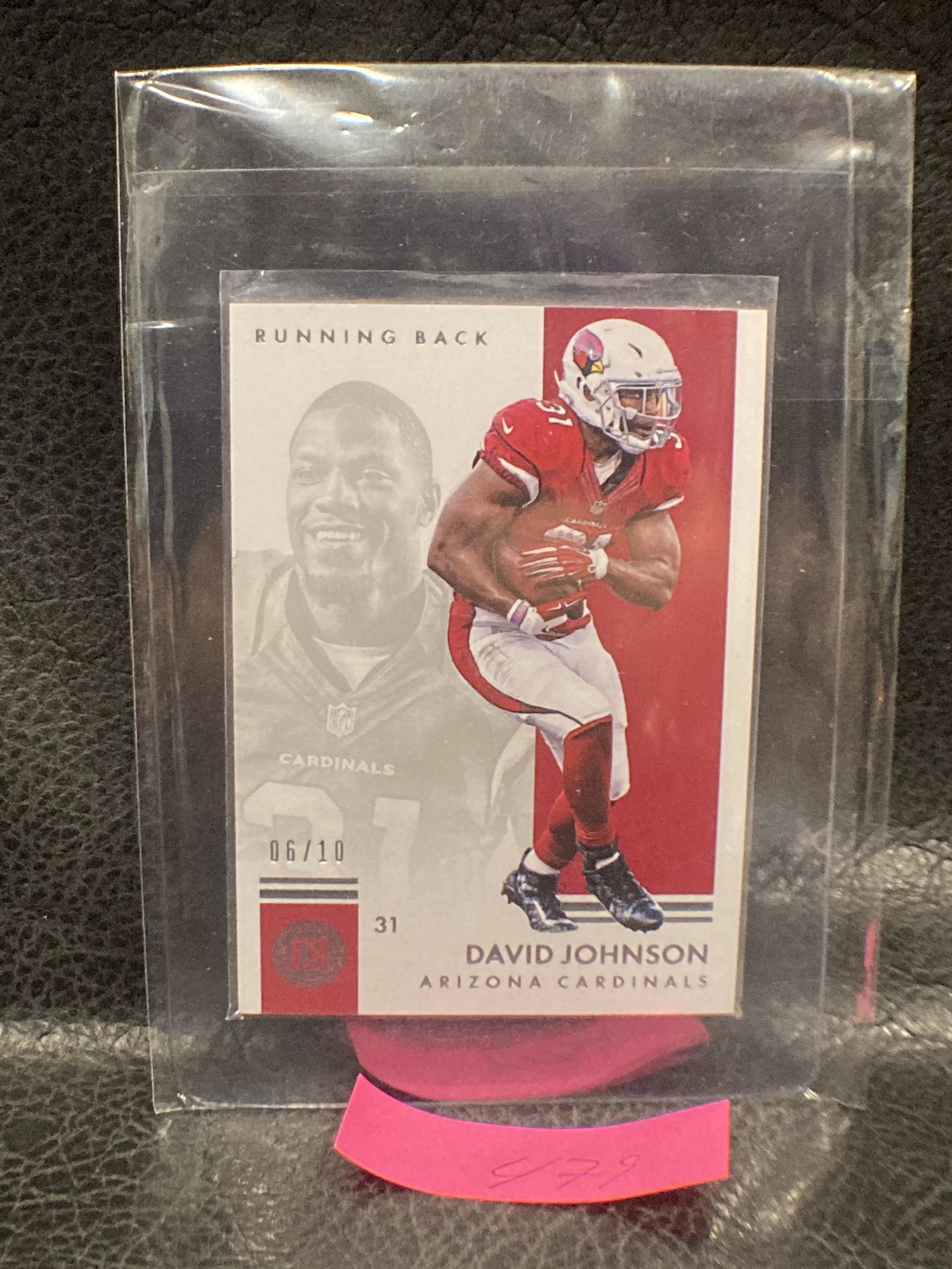David Johnson 2017 Panini Encased #26 Cardinals #/10: David Johnson 2017 Panini Encased #26 Cardinals #/10