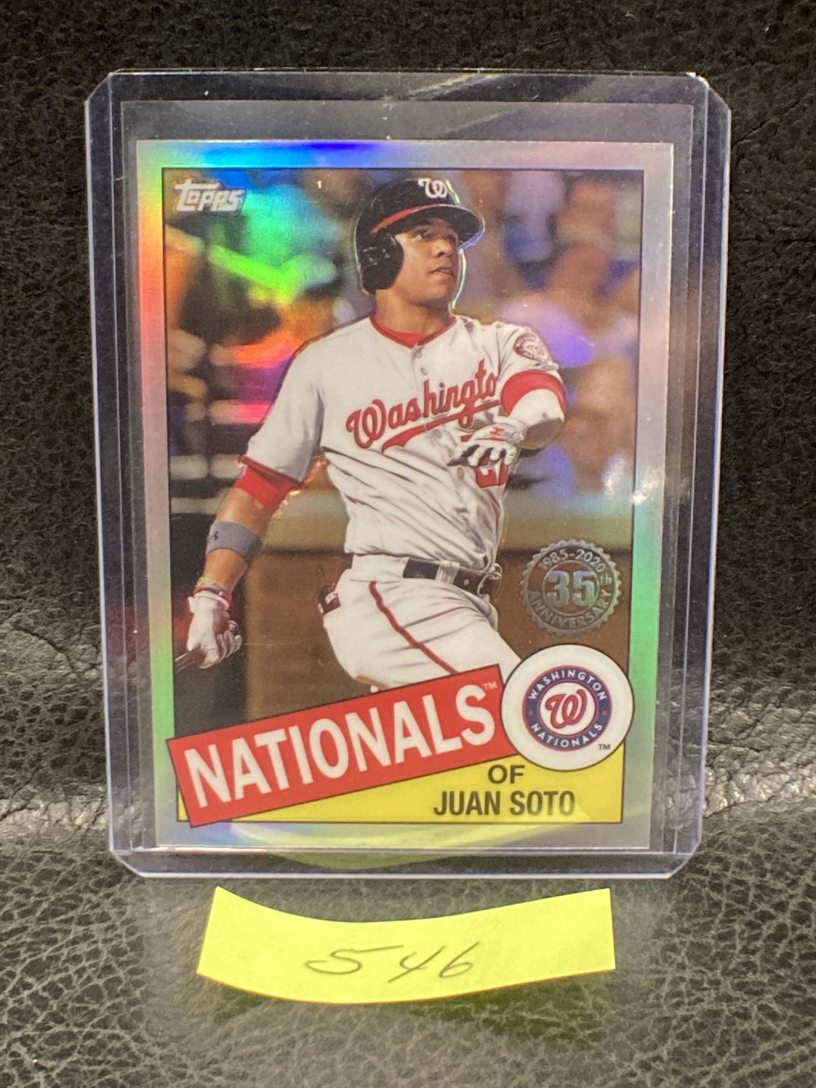 Juan Soto 2020 Topps Chrome 1985 35th Anniversary Refractor Nationals (1 of 2)