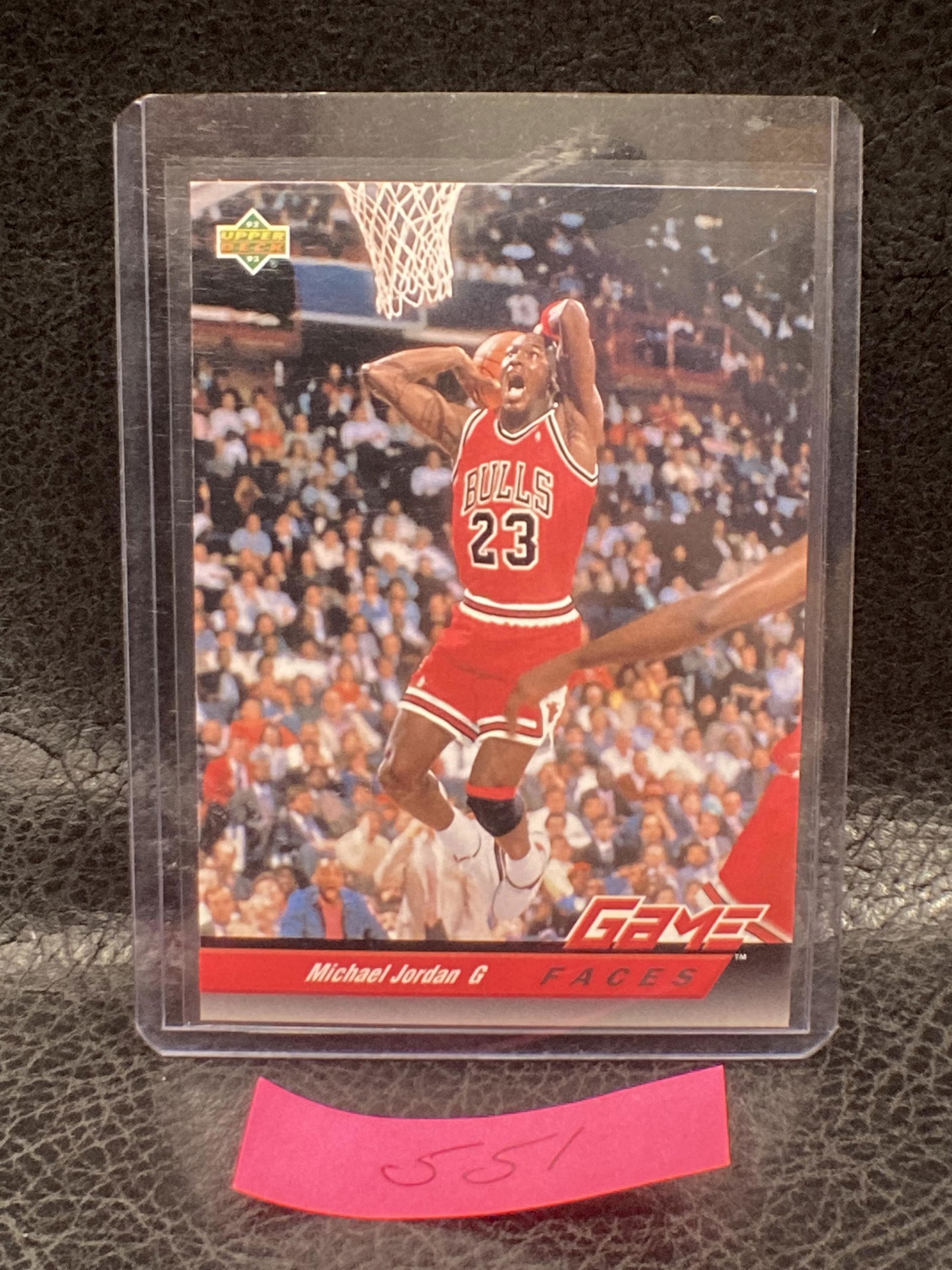 Michael Jordan 1992 Upper Deck Game Faces 488 Chicago Bulls (1 of 2)