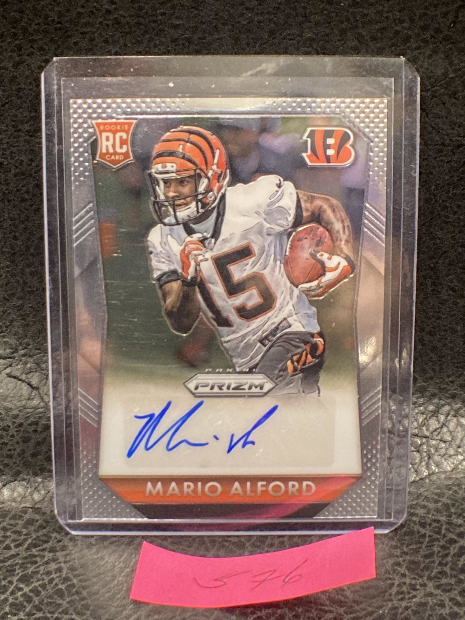 Mario Alford 2015 Panini Prizm RC Auto #RS-MA Cincinnati Bengals (1 of 2)