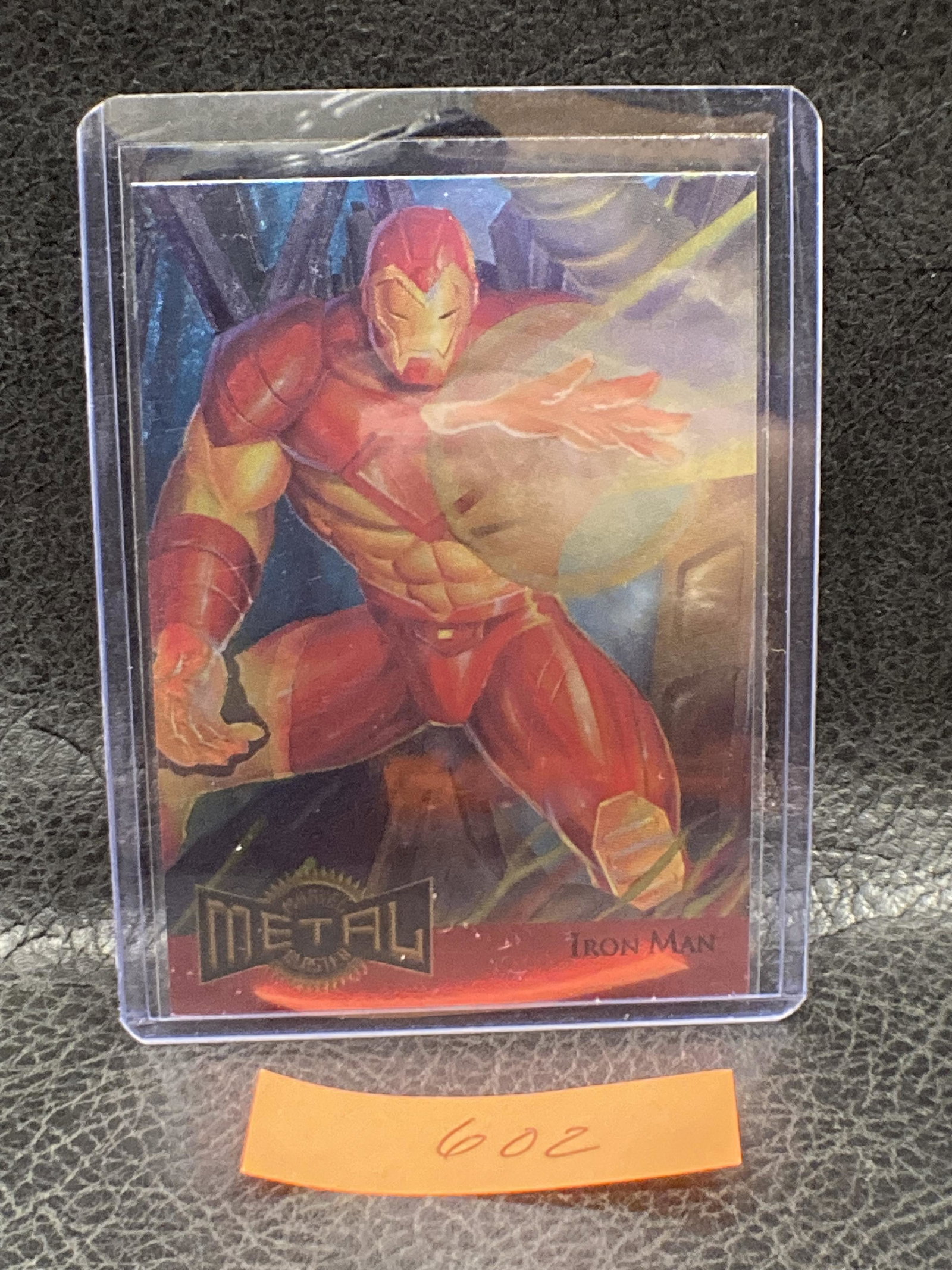 Iron Man Medal Blasters  1995 Fleer Marvel Metal Trading (1 of 2)