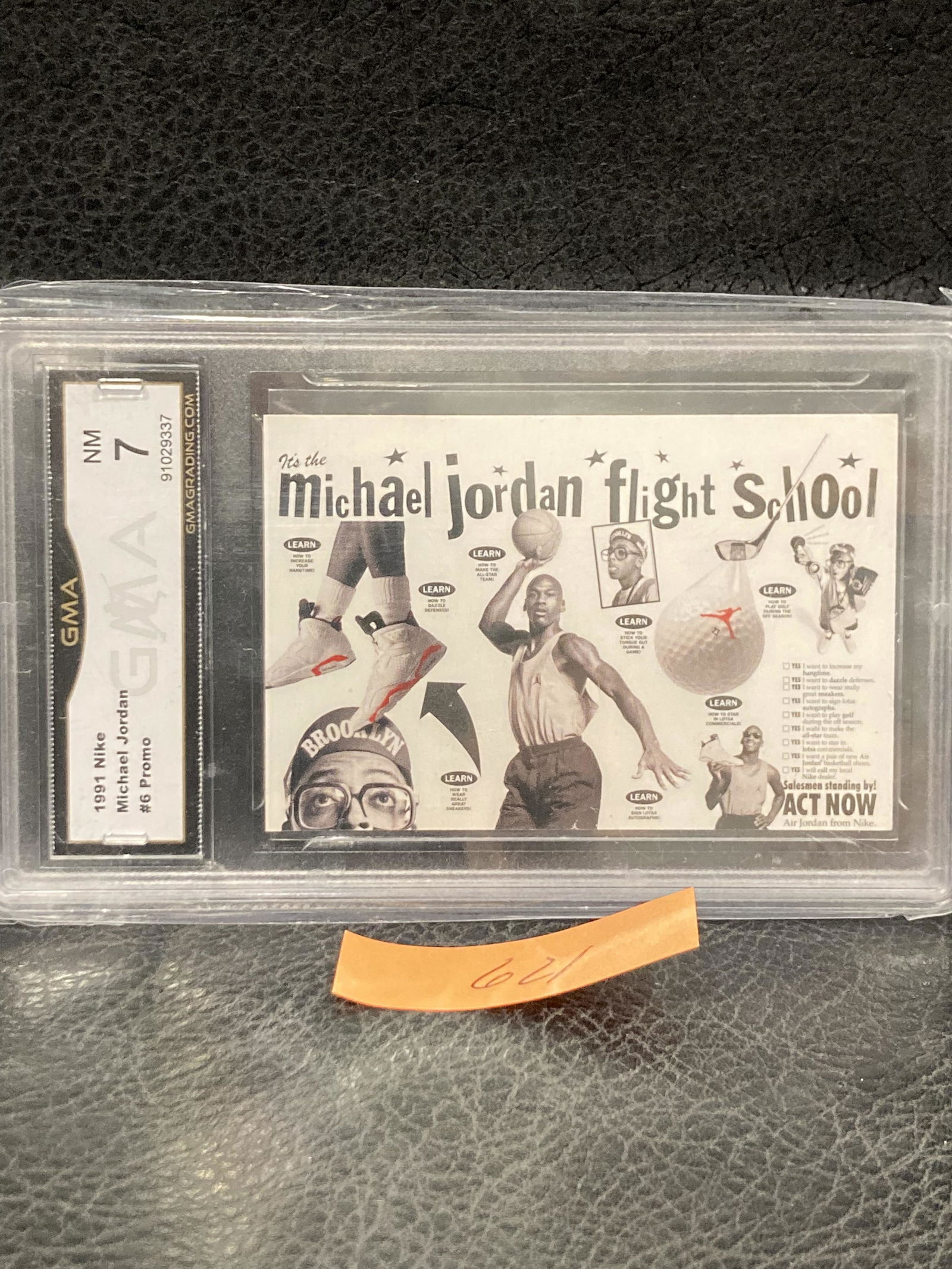 1991 Nike Promo Michael Jordan 6 Spike Lee Mj Flight School #6 Gma (1 of 2)