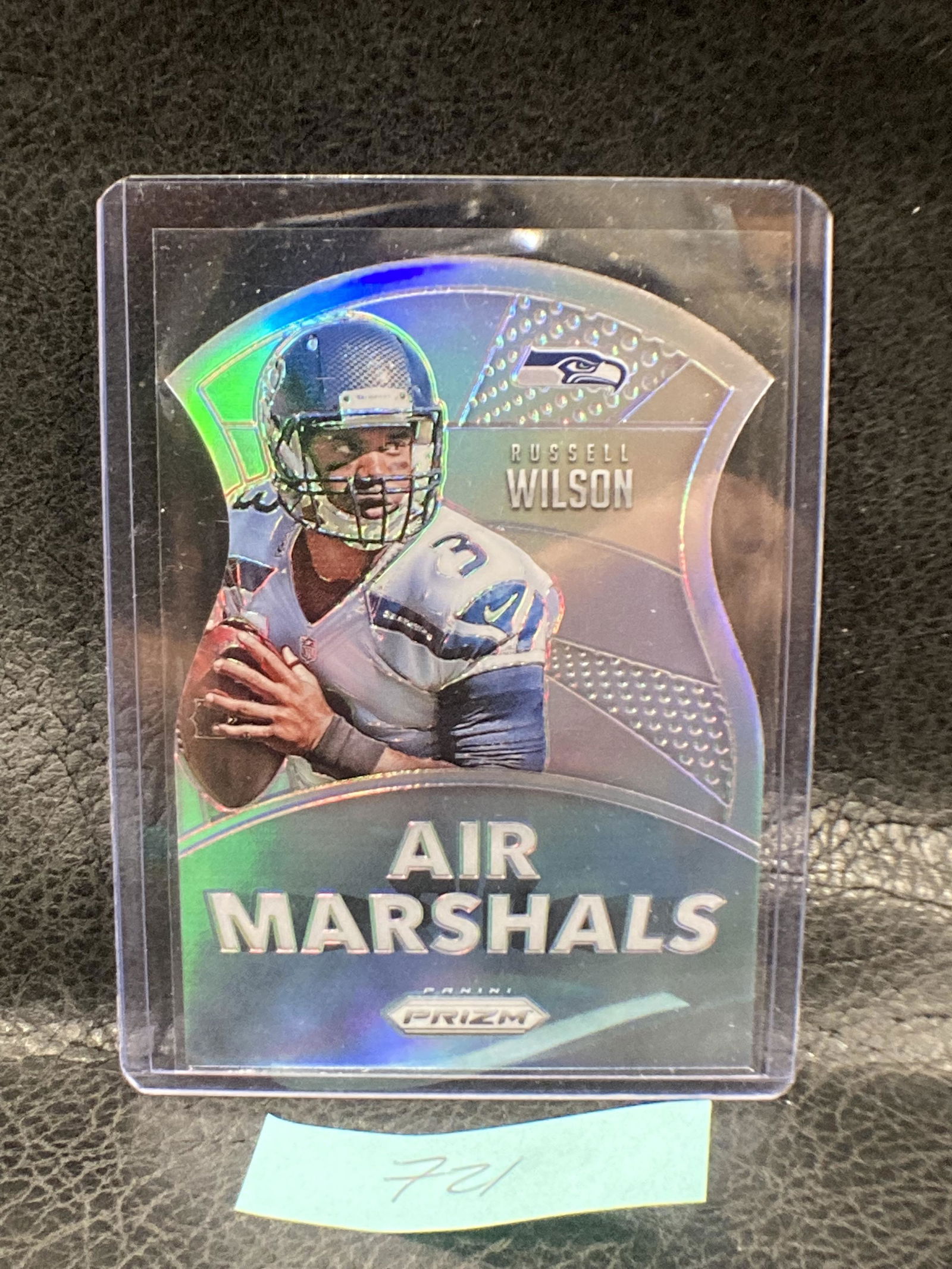 Russell Wilson 2015 Panini Prizm Air Marshals Silver Refractor (1 of 2)