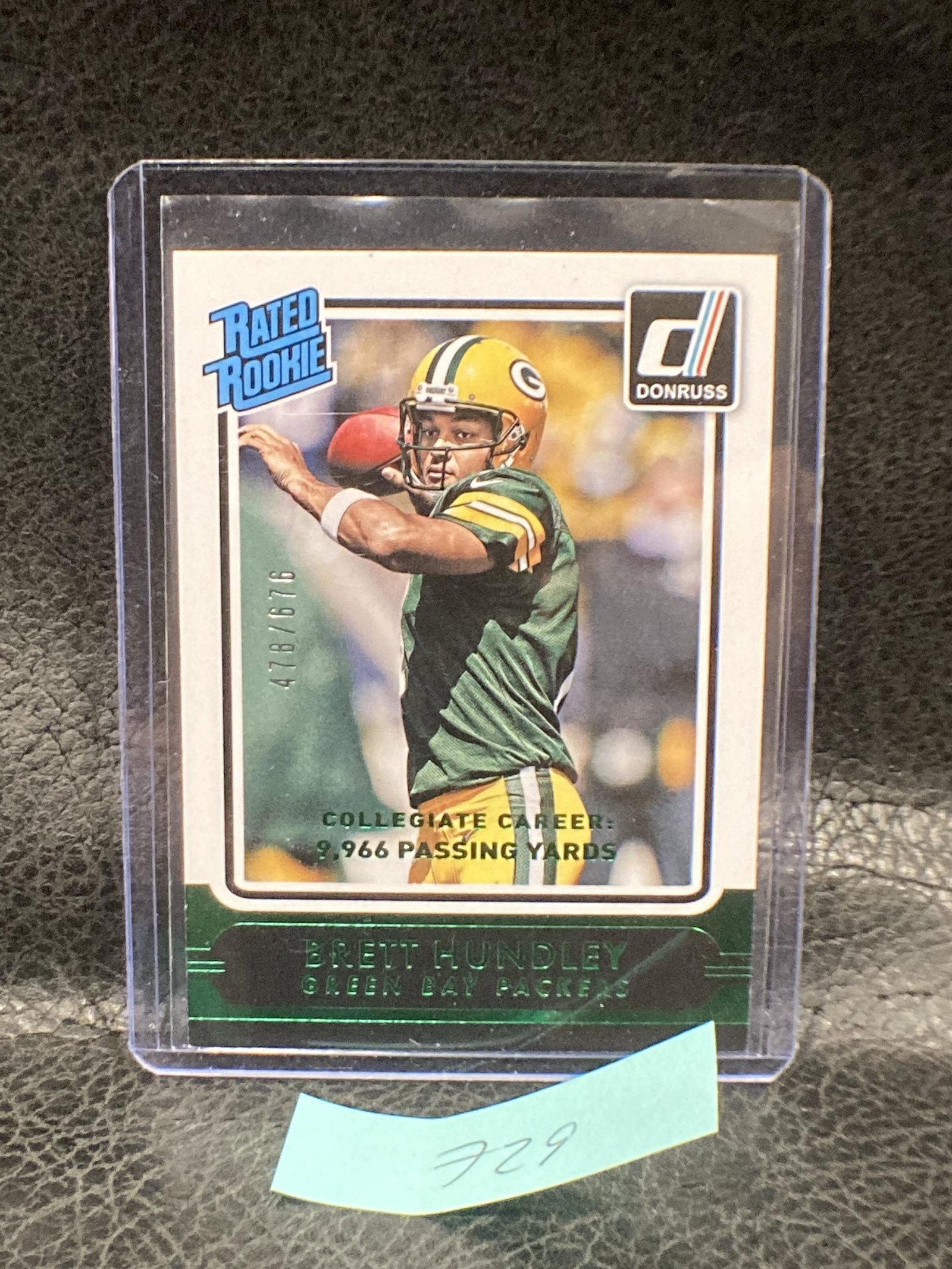 Brett Hundley 2015 Donruss Stat Line Career Packers Football Card #239 Rr /676 (1 of 2)